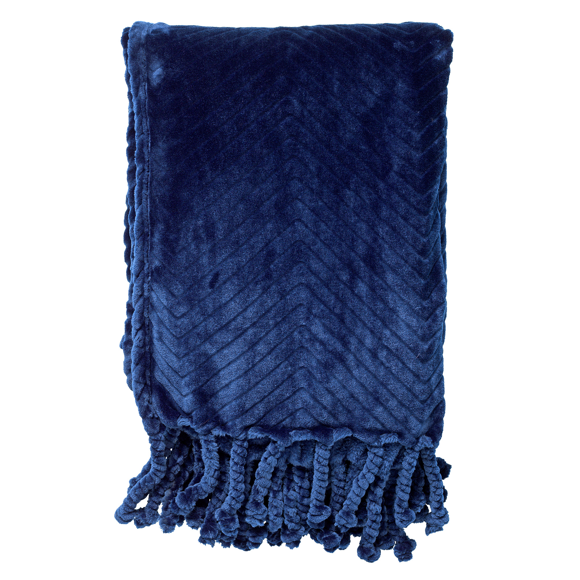 ZIGGY - Wohndecke 140x180 cm - fleece - Insignia Blue - dunkelblau