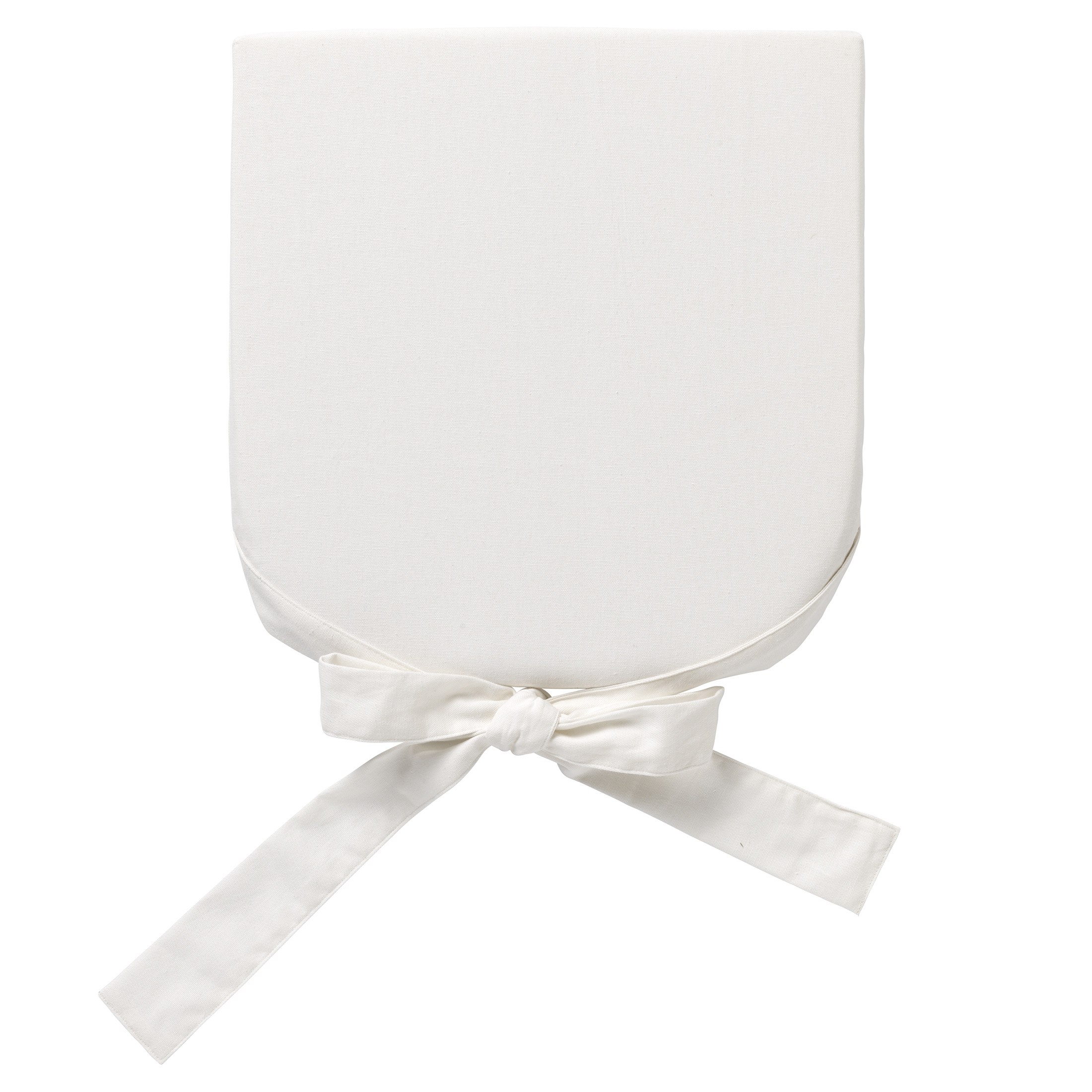 JAVA - Seat pad cushion with ties Snow White 40x40 cm - white