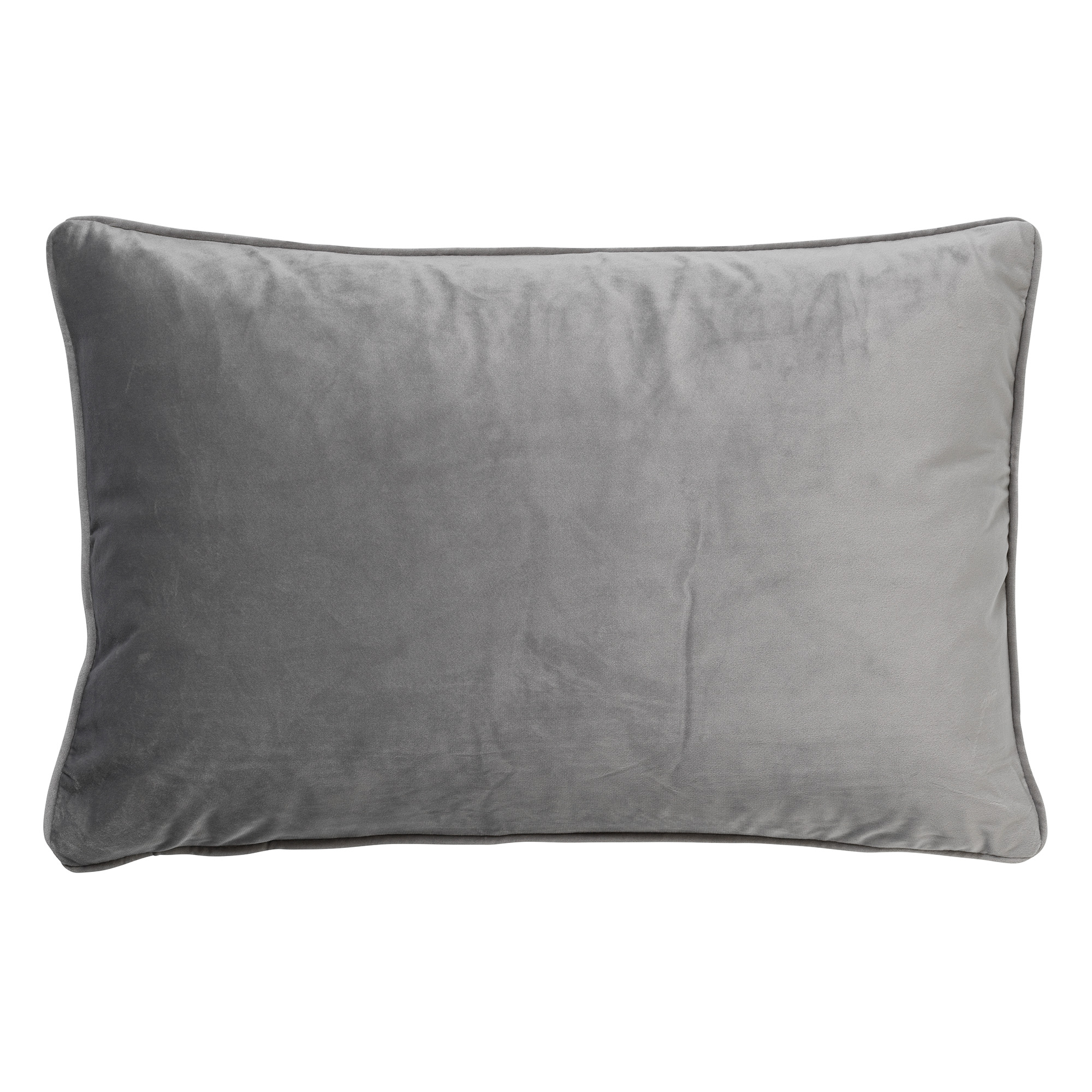 FINN - Coussin en velours 40x60 cm - Micro Chip - gris