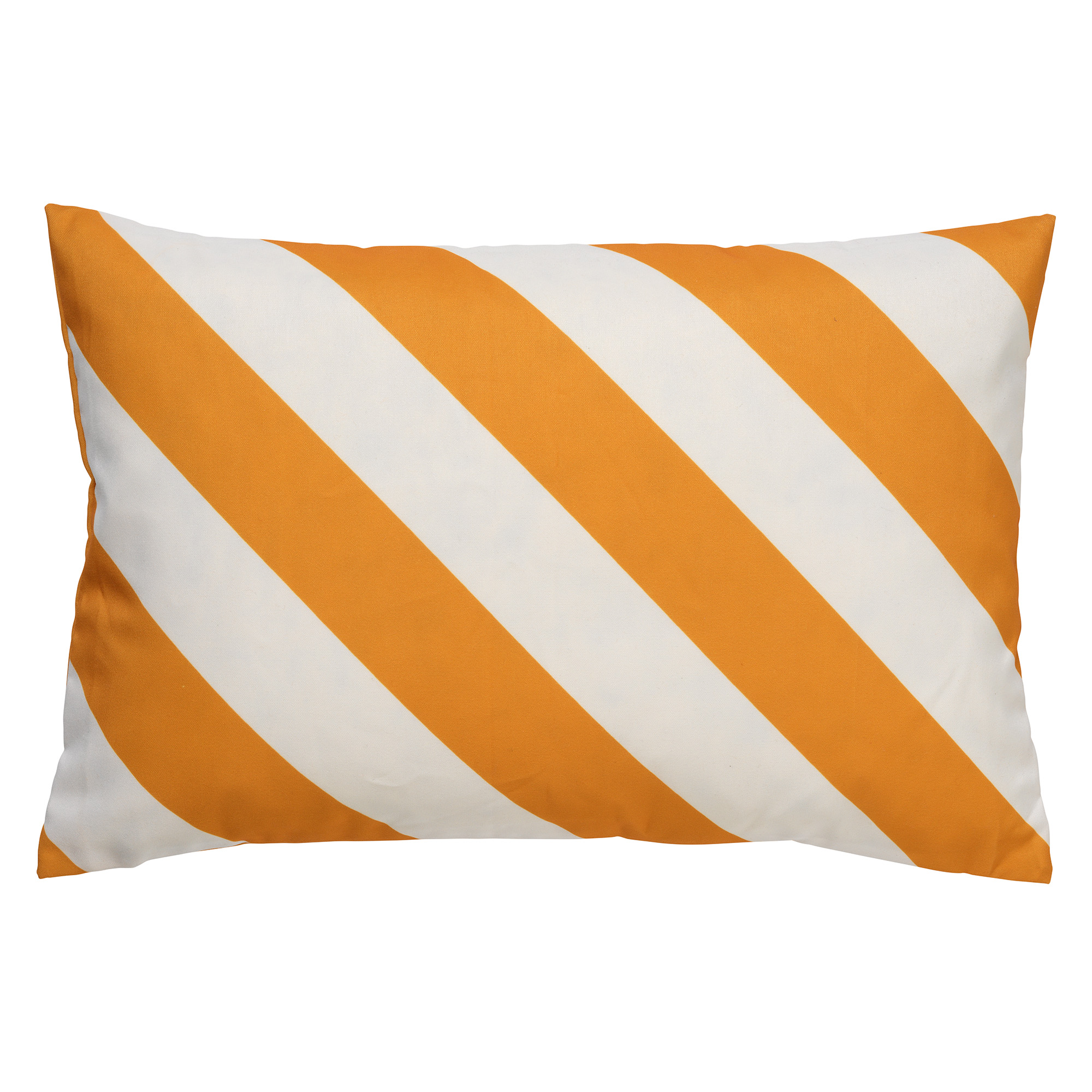 Cushion Sanzeno 40x60 cm Golden Glow - water-repellent and UV-resistant - striped - white and yellow