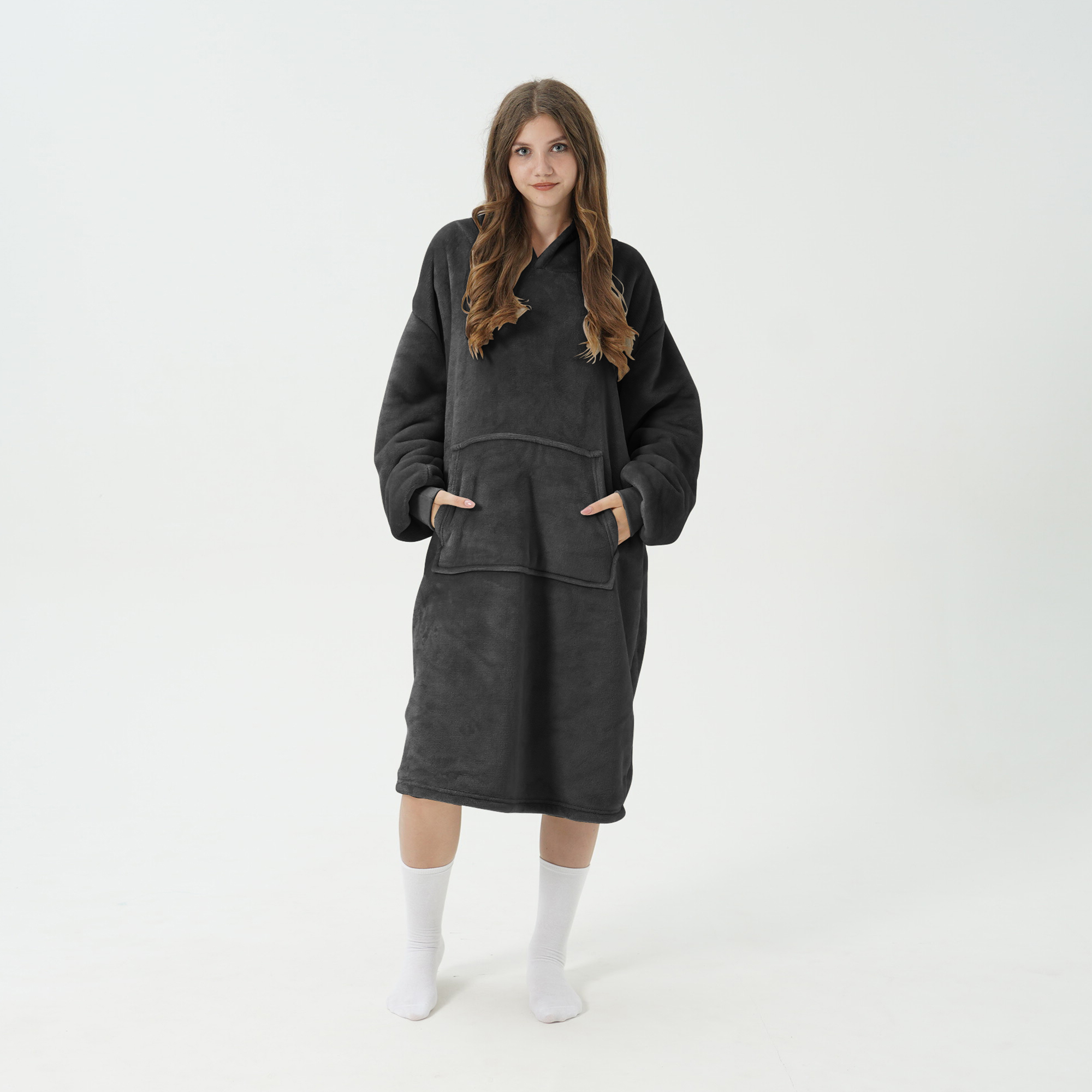 SHERRY - Oversized Hoodie - 70x110 cm - Raven - black