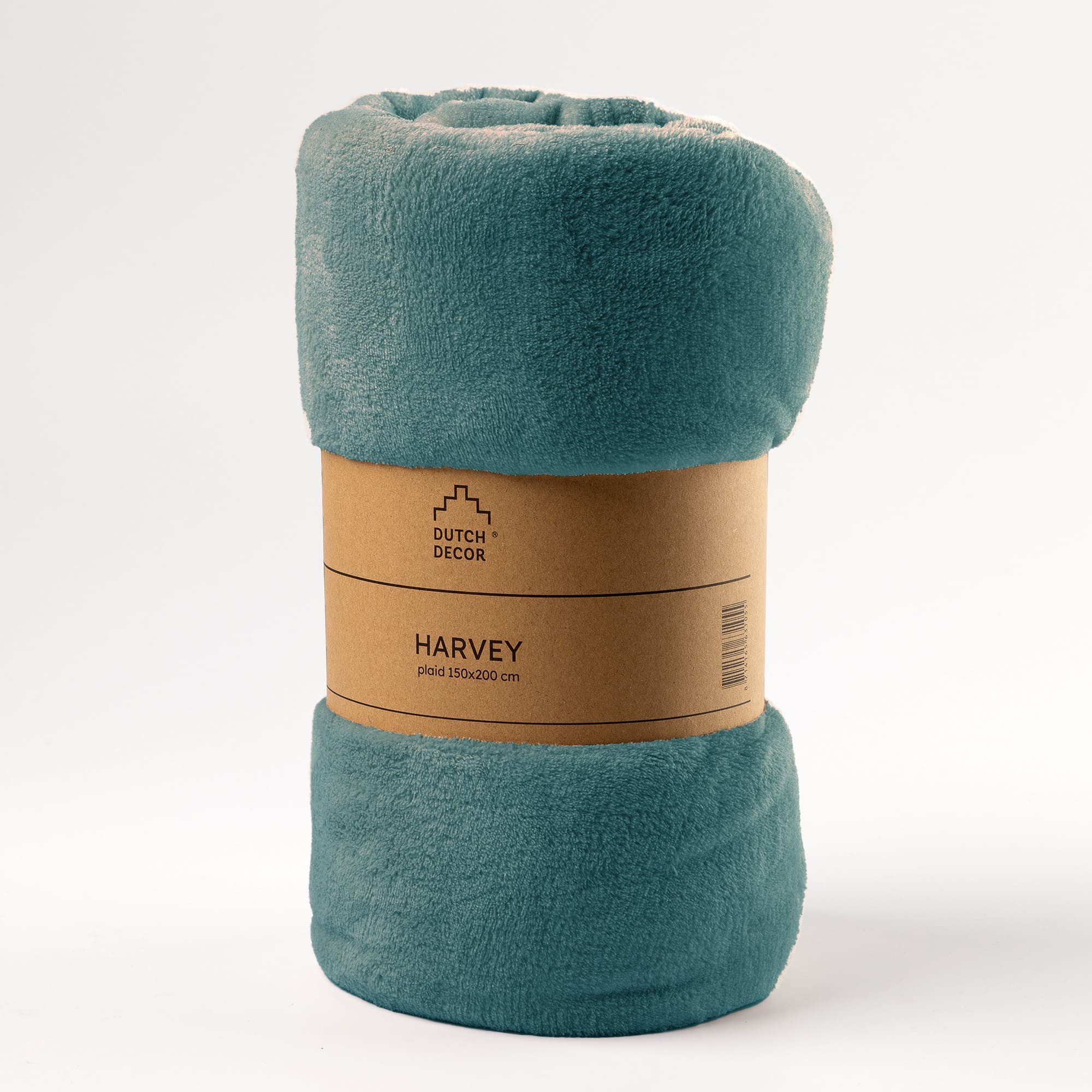 HARVEY - Plaid 150x200 cm - superzachte deken van fleece - Sagebrush Green - groen