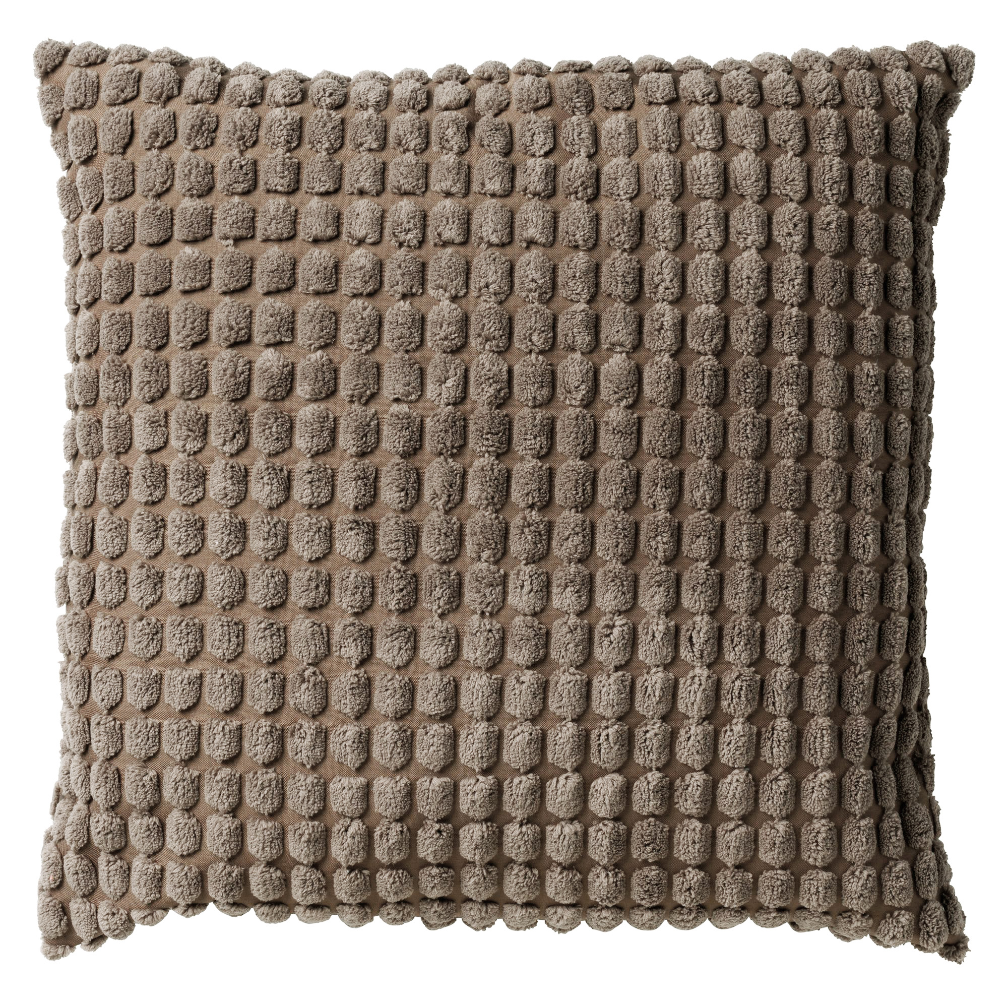 ROME - Kussenhoes 45x45 cm - 100% polyester - effen kleur - Driftwood - taupe