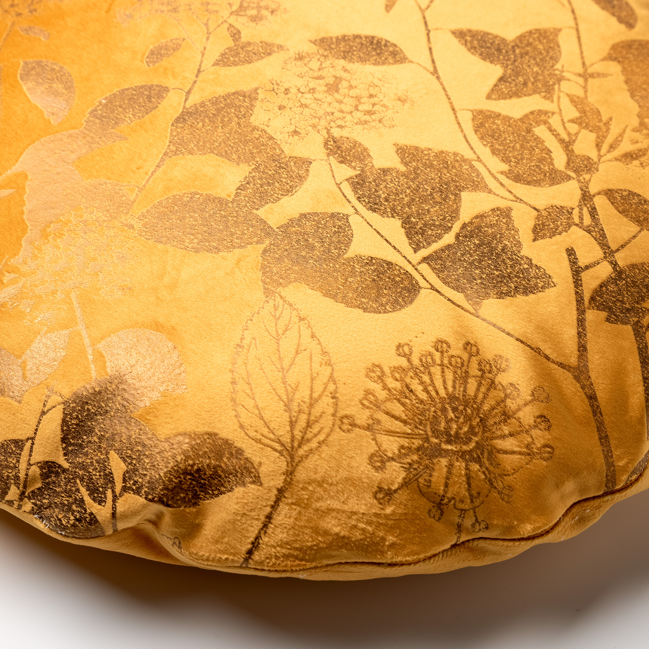 ROSIE - Cushion round 45 cm Golden Glow - yellow