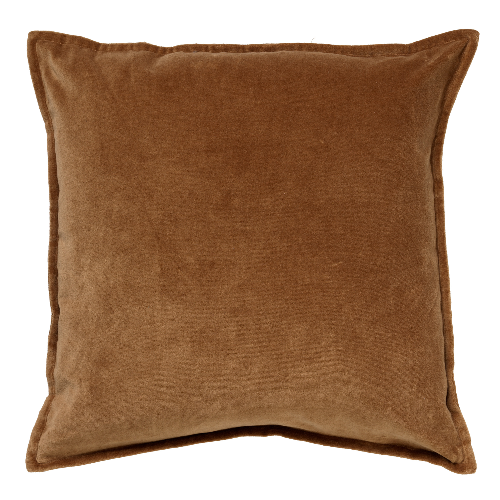 lezing Gastheer van uitslag CAITH - Sierkussen velvet 100% katoen 50x50 cm - Tobacco Brown - bruin |  SIERKUSSEN | DDL0222300578