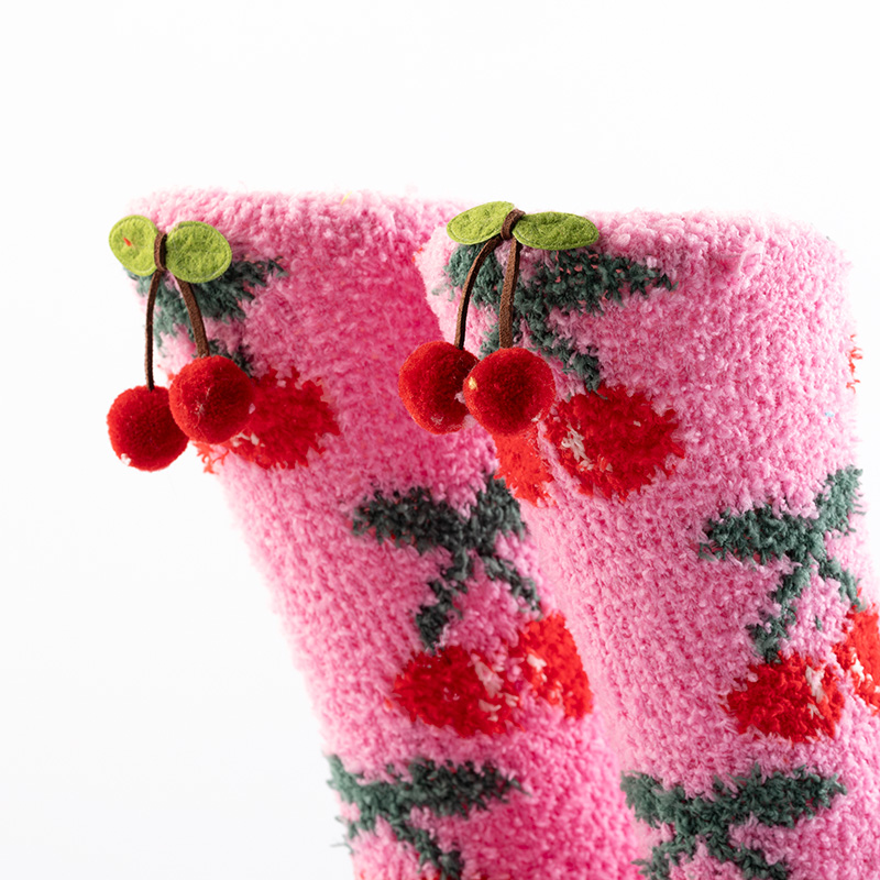 FUNNY CHERRY - House socks - Rosebloom