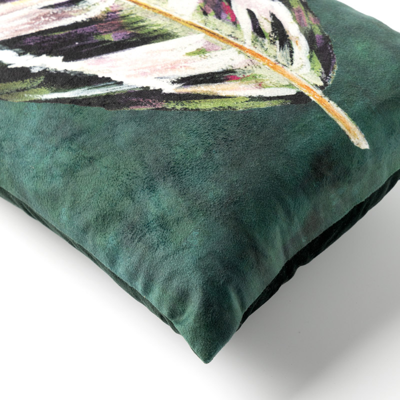 ARLO - Sierkussen 30x50 cm - bladprint - Greener Pastures - groen