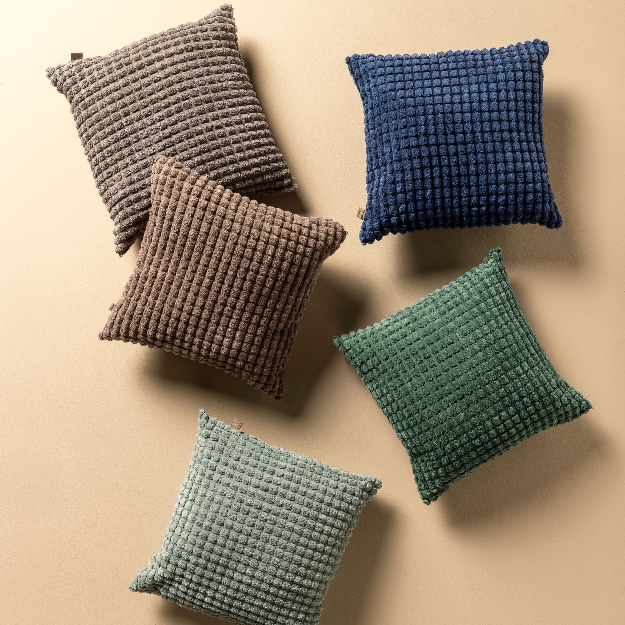 ROME - Sierkussen 45x45 cm - 100% polyester - effen kleur - Driftwood - taupe