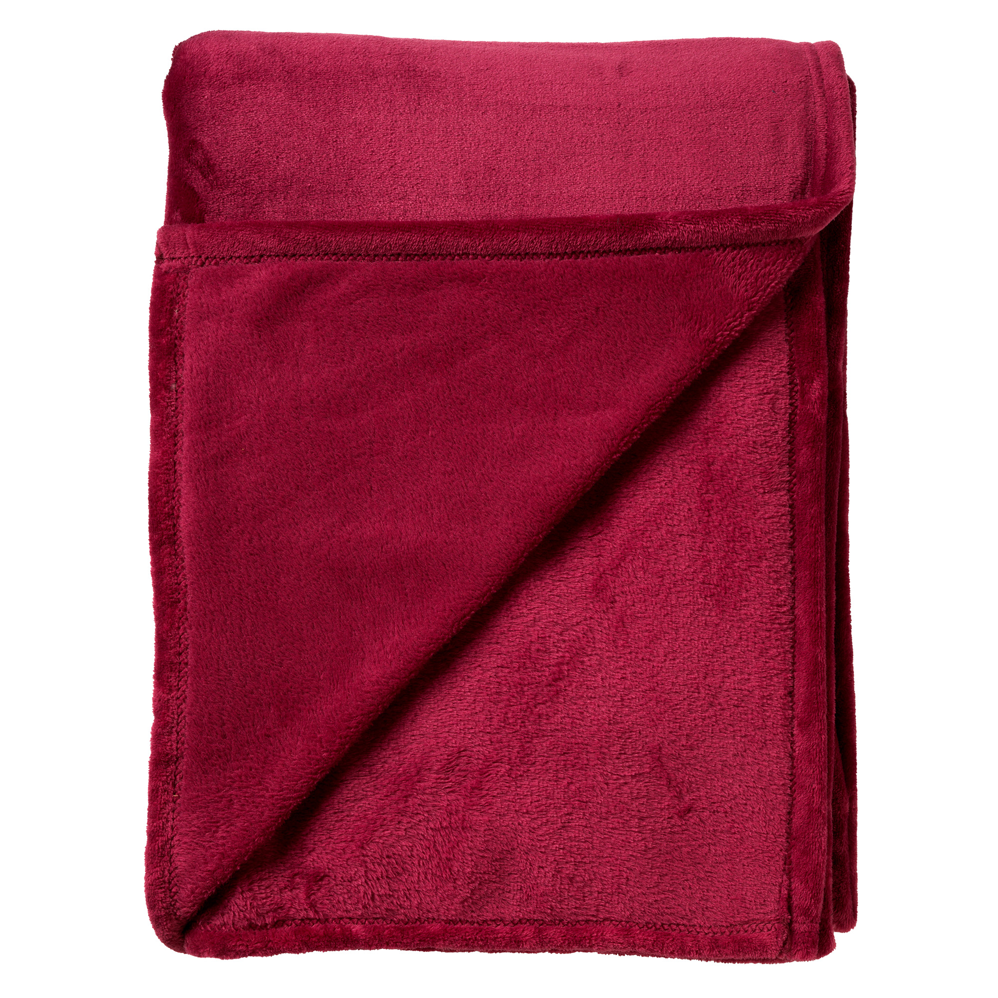 CHARLIE - Plaid 200x220 cm Red Plum - red