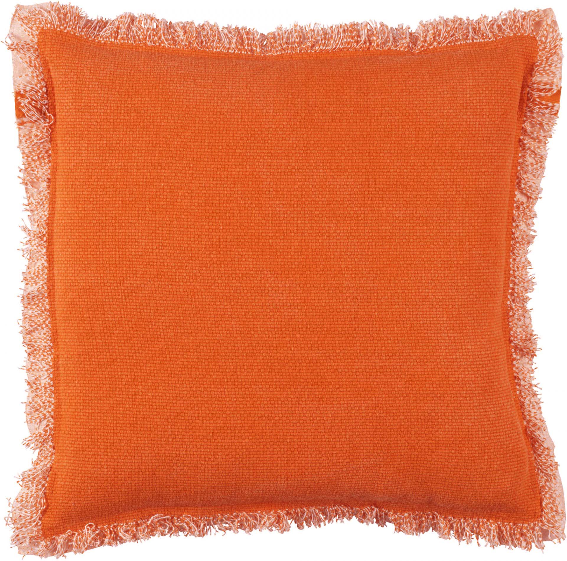 BURTO - Sierkussen van gewassen katoen oranje 70x70 cm