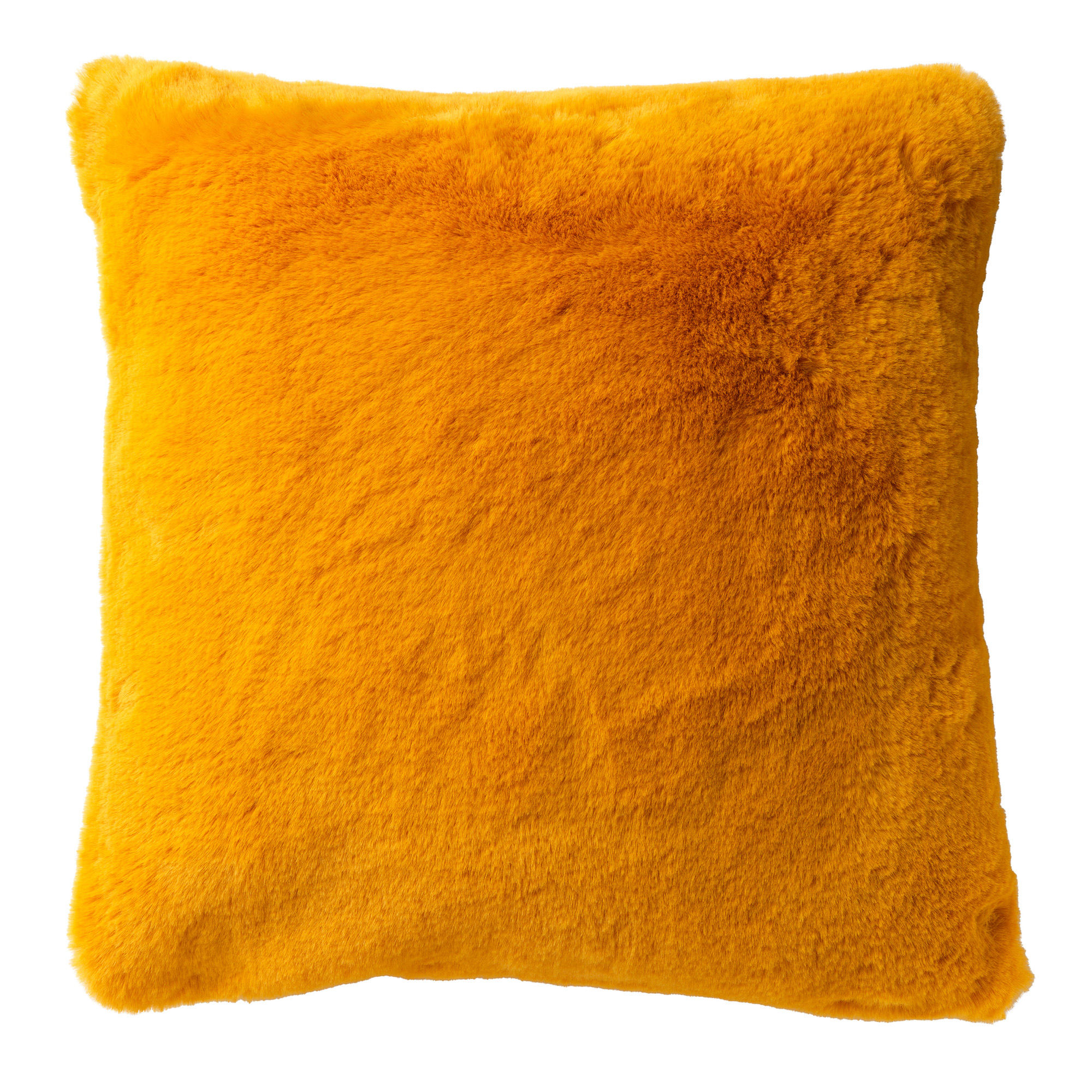 ZAYA - Sierkussen unikleur 45x45 cm - Golden Glow - geel - superzacht