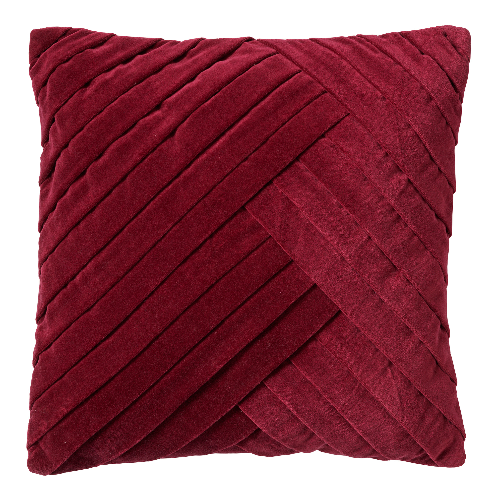 GIDI - Sierkussen velvet 45x45 cm Merlot - rood