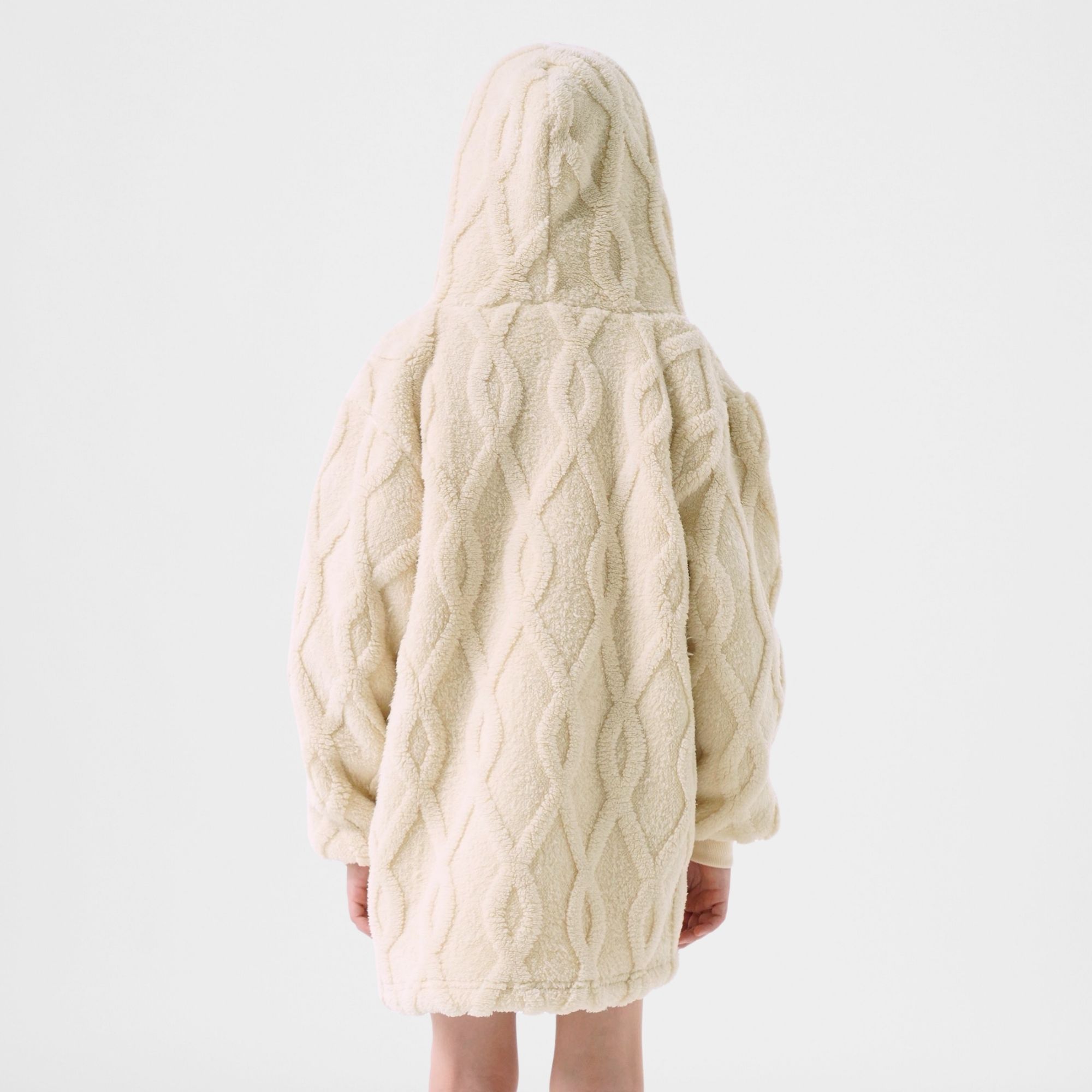 ROSETTA - Hoodie 50x70 cm - Hoodie blanket - Kids - Bone White - White