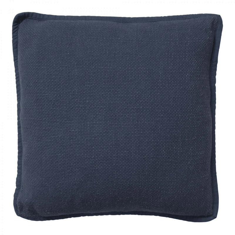 BOWIE - Coussin en coton delavé 45x45 cm Insignia Blue