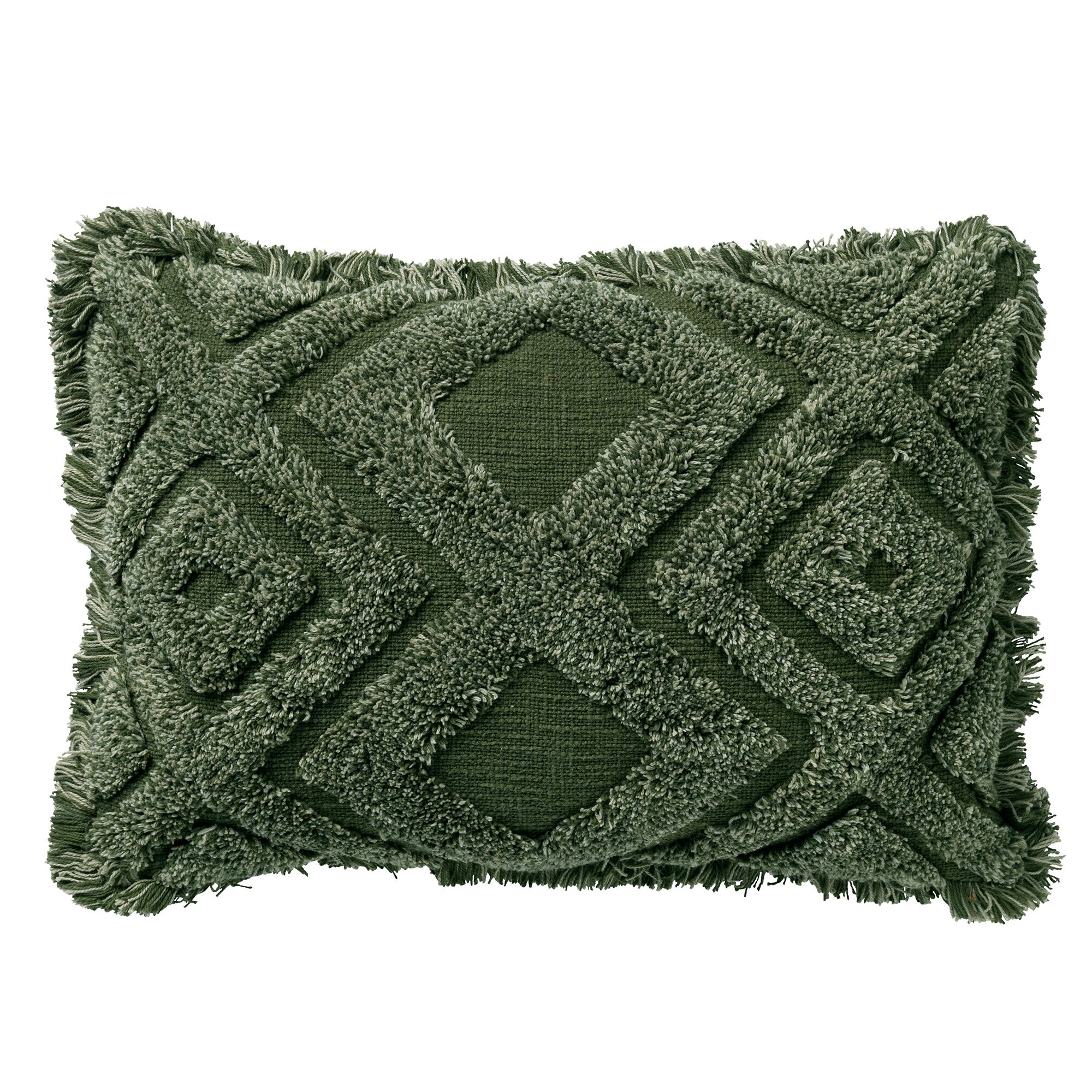 BOHO - Cushion cover cotton 40x60 cm Chive - green