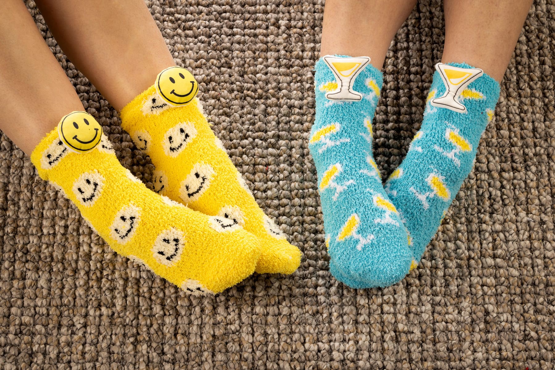 FUNNY SMILEY - House socks - Quince