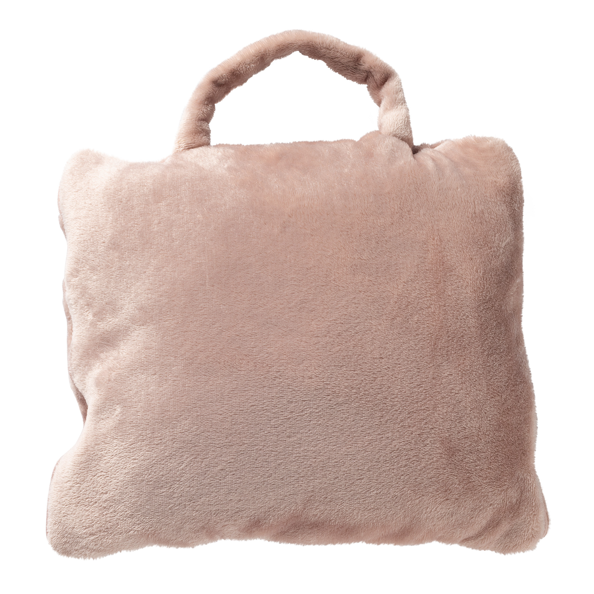 TESSA - Plaid to Go - 130x150 cm - Misty Rose - idéal pour les voyages - se plie en un sac pratique