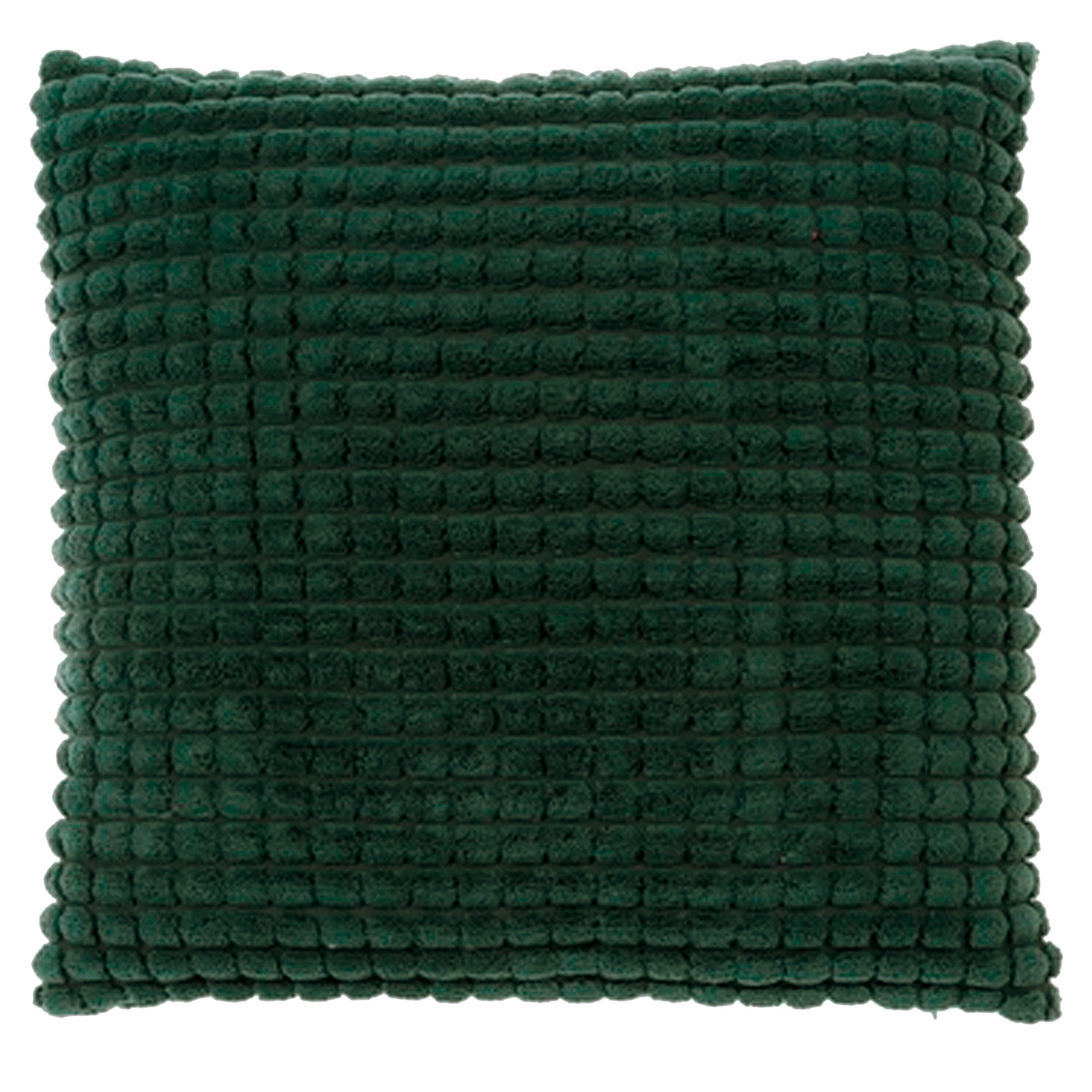 ROME - Kussenhoes 45x45 cm - 100% polyester - effen kleur - Mountain View - donkergroen