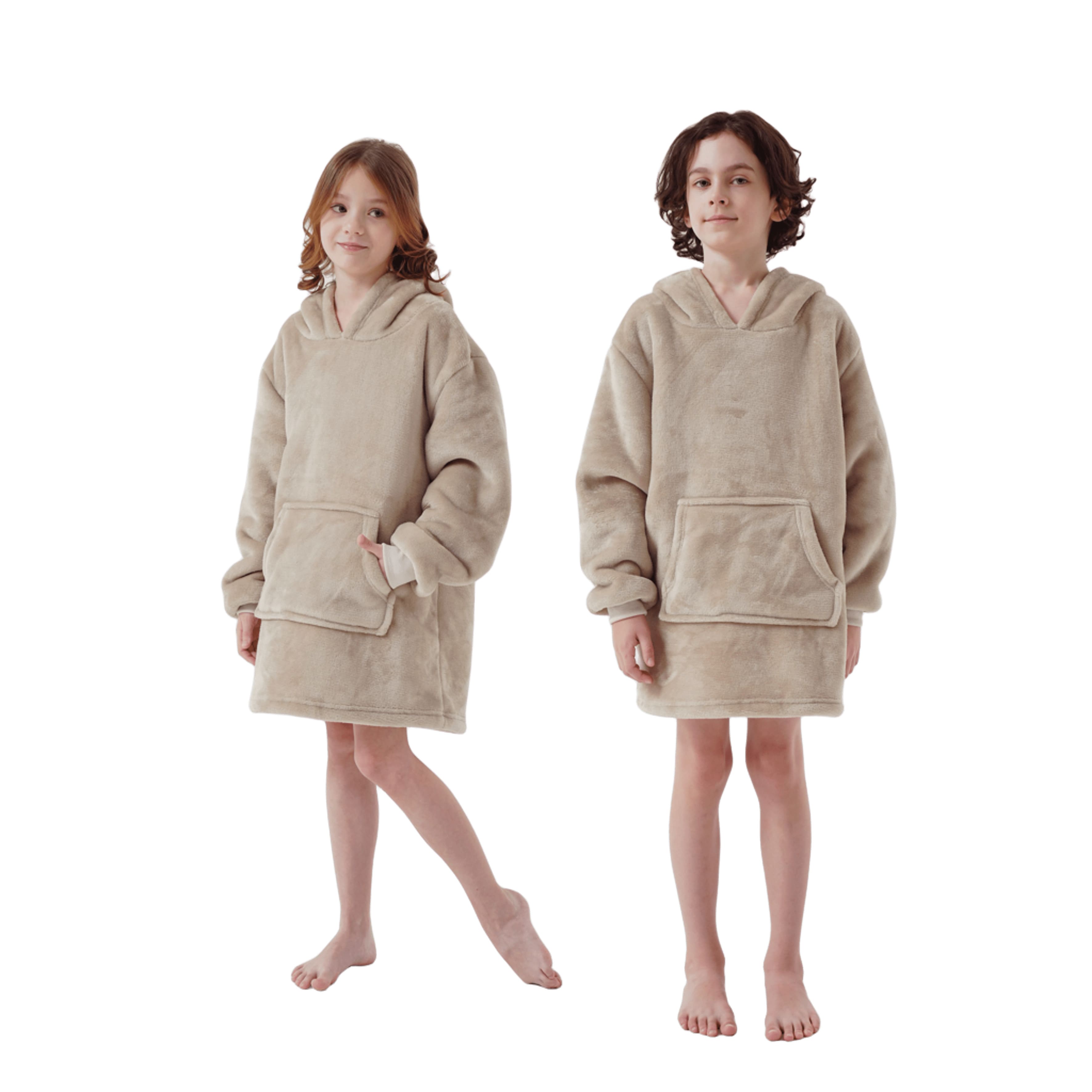 SHERRY - hoodie 50x70 cm - kinderen - Pumice Stone - beige  