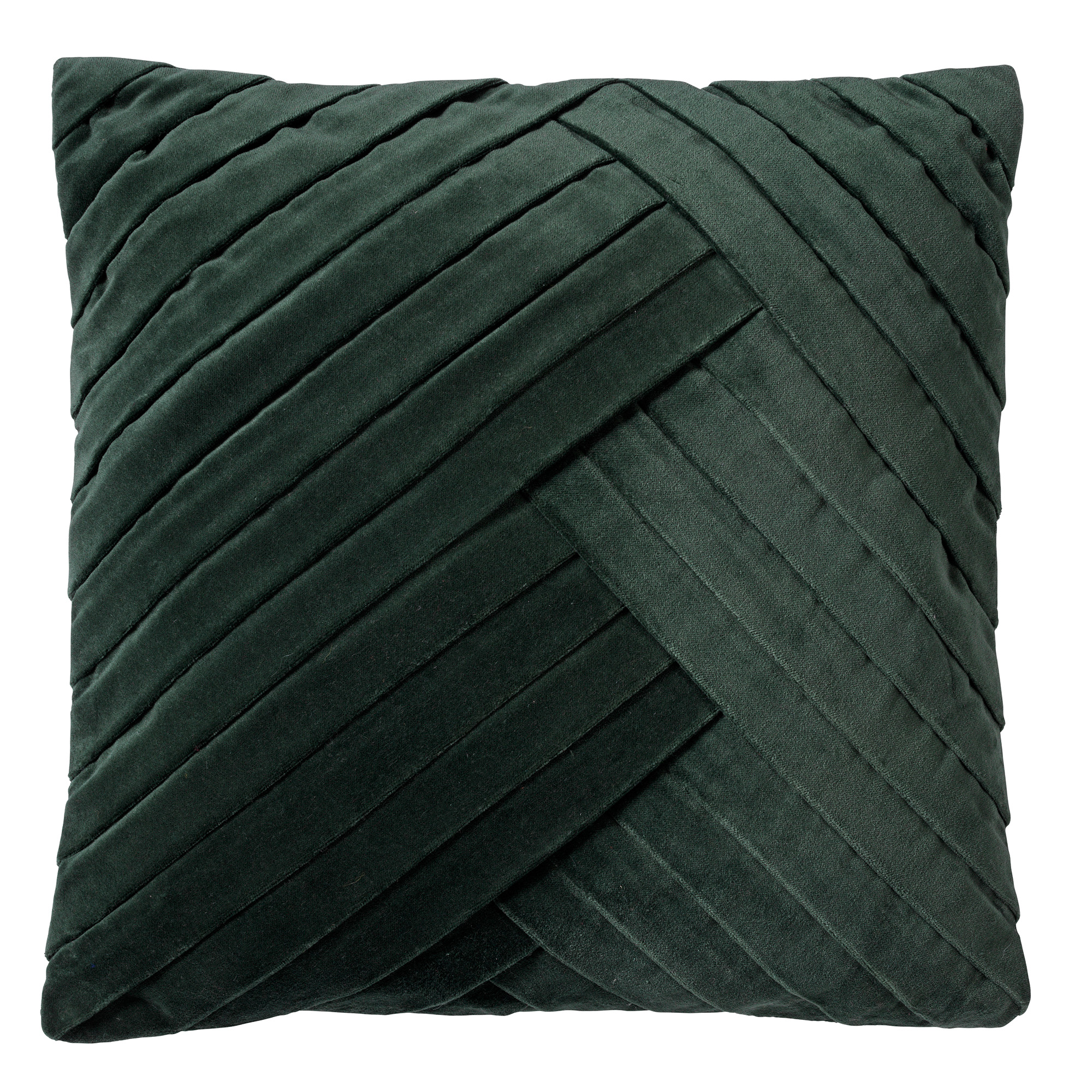 GIDI - Cushion 45x45 cm - velvet - solid colour - Mountain View - green