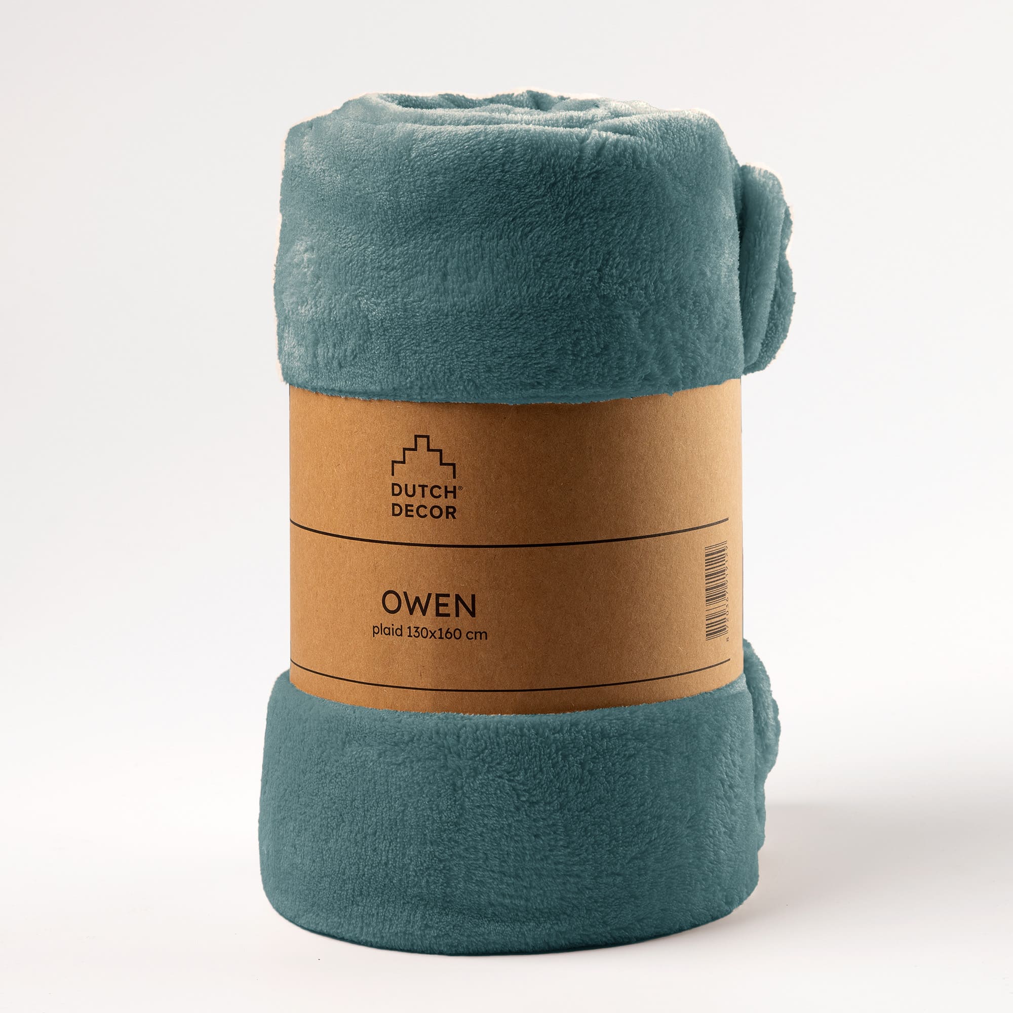 OWEN - plaid 130x160 cm - coral fleece deken - heerlijk zacht - Sagebrush Green - groen