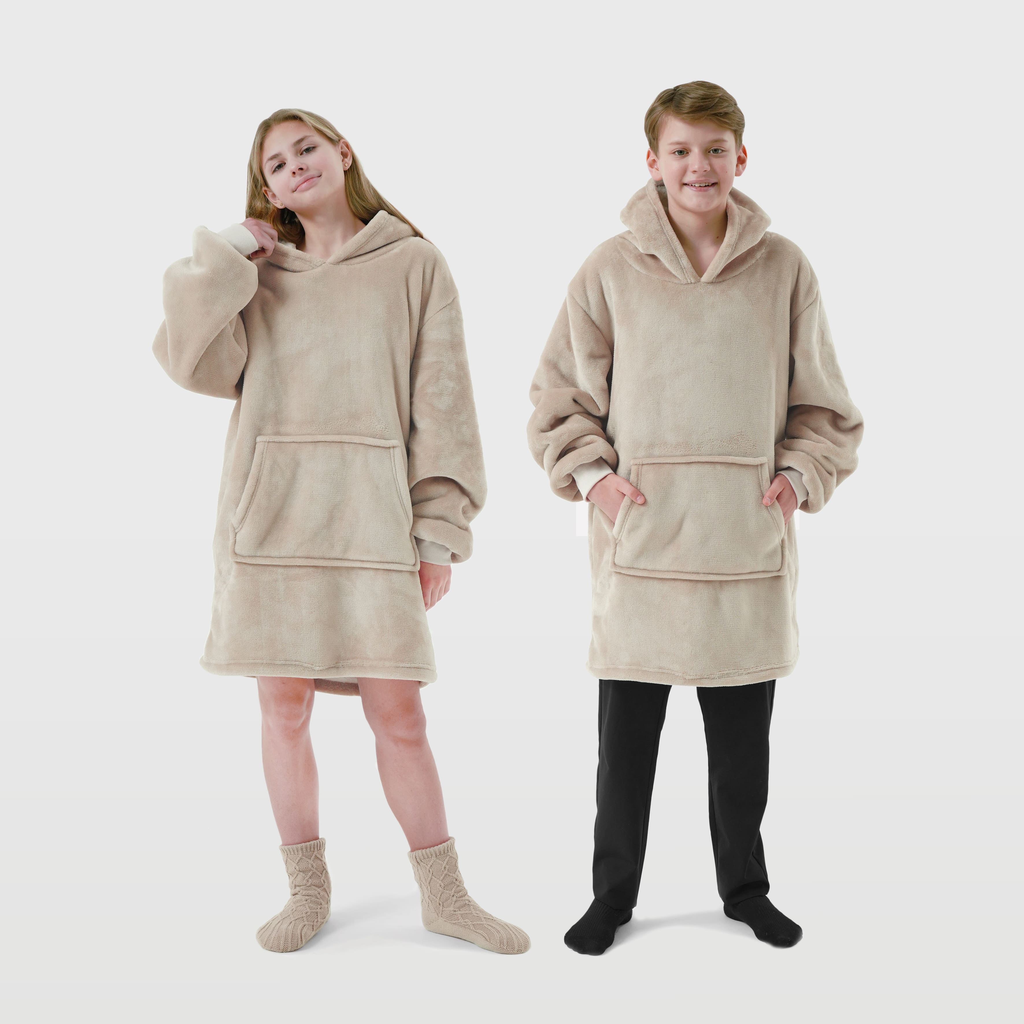 SHERRY - Hoodie for teenager - 60x90 cm - Pumice Stone - beige 
