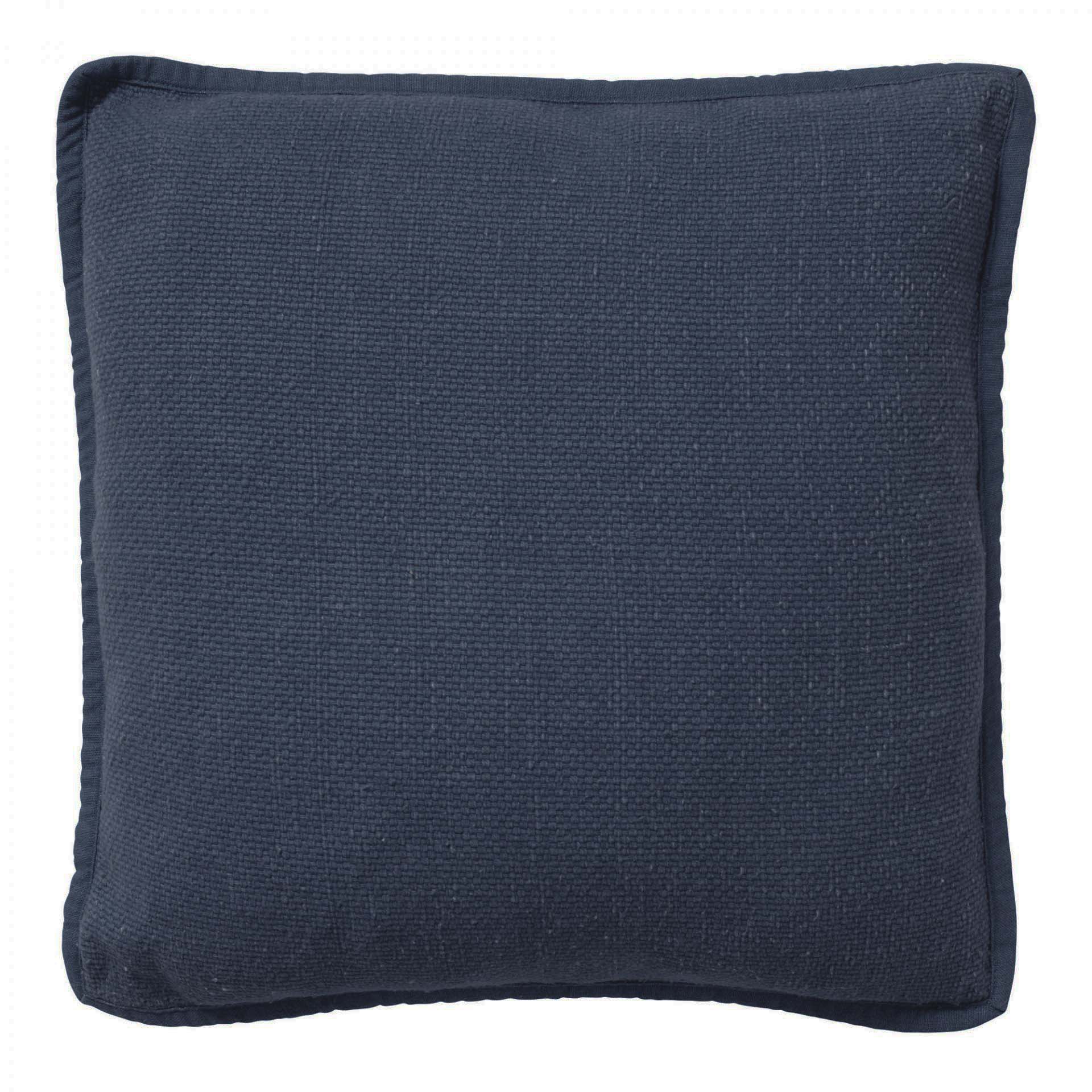 BOWIE - Cushion washed cotton 45x45 cm Insignia Blue