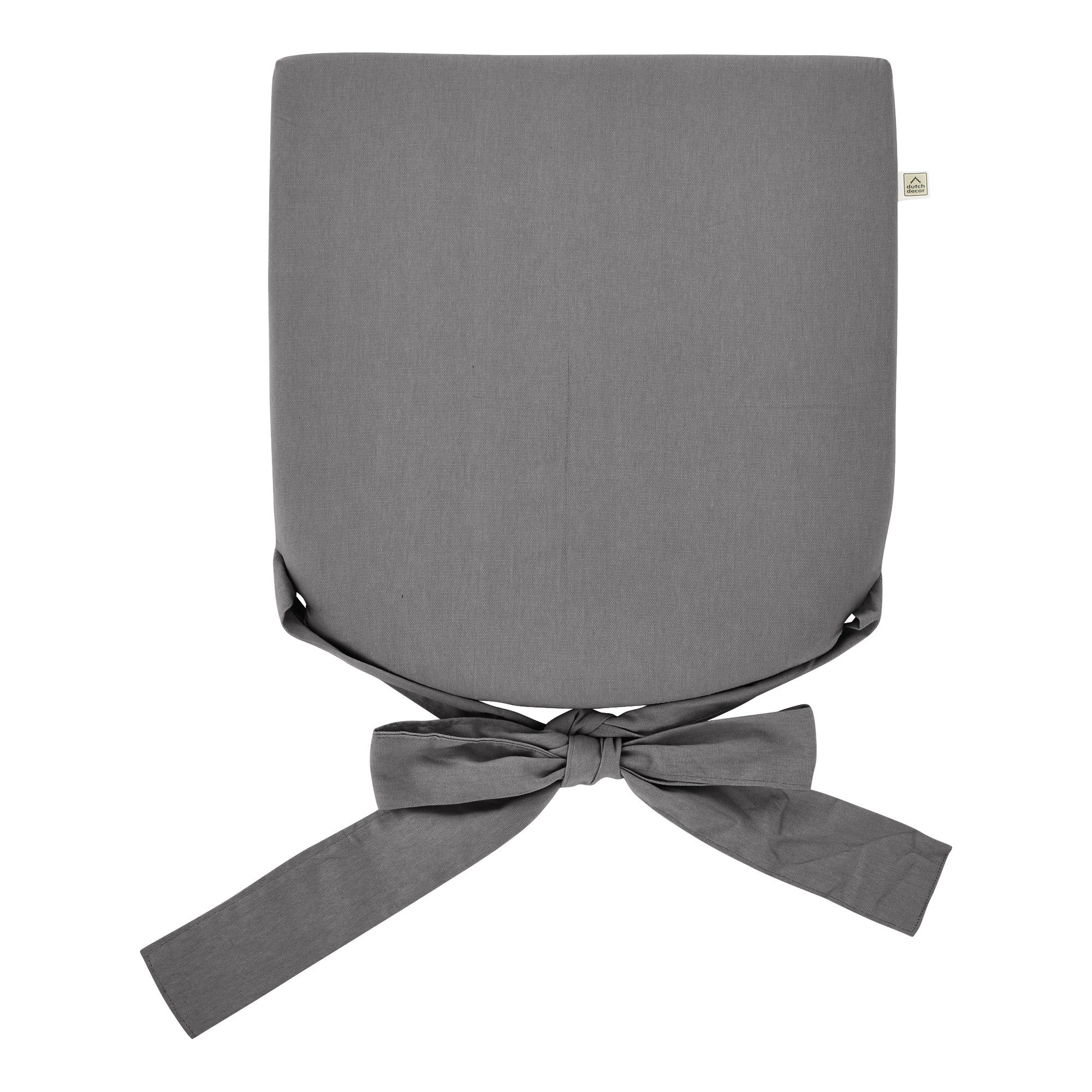 JAVA - Seat pad cushion with ties Charcoal gray 40x40 cm