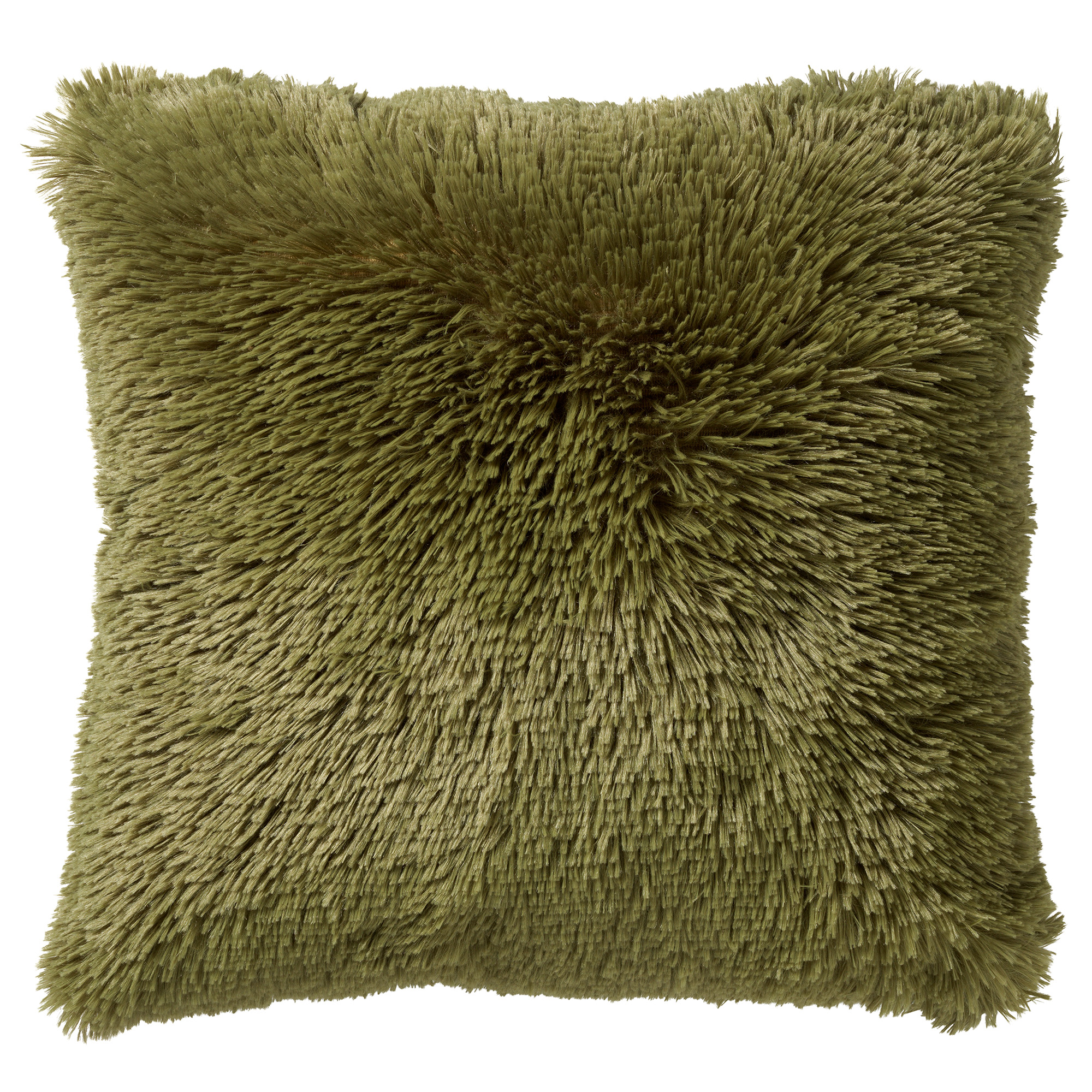 FLUFFY - Sierkussen unikleur 45x45 cm - Calliste Green - groen