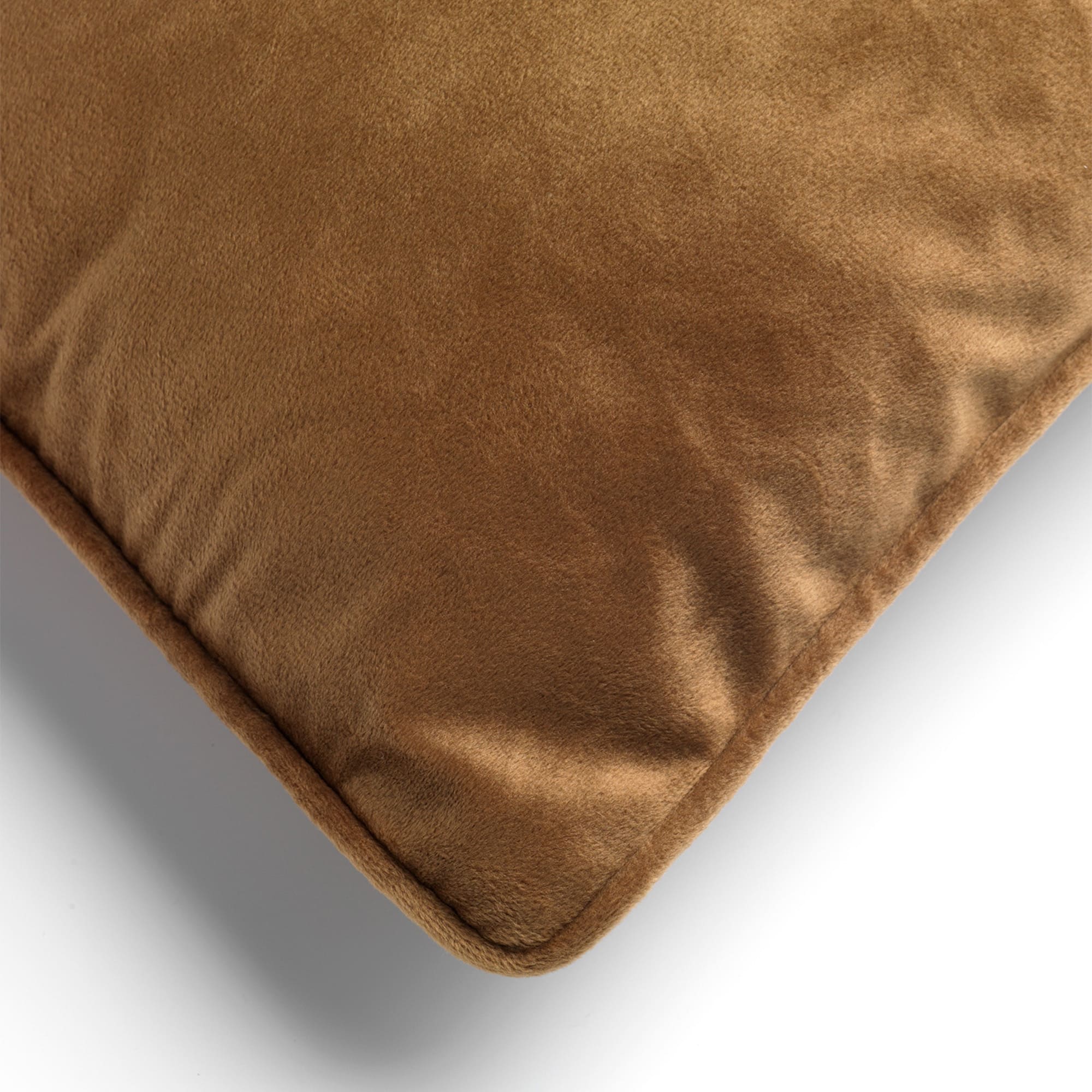 FINN - Kussenhoes 60x60 cm - velvet - effen kleur - Tobacco Brown - bruin