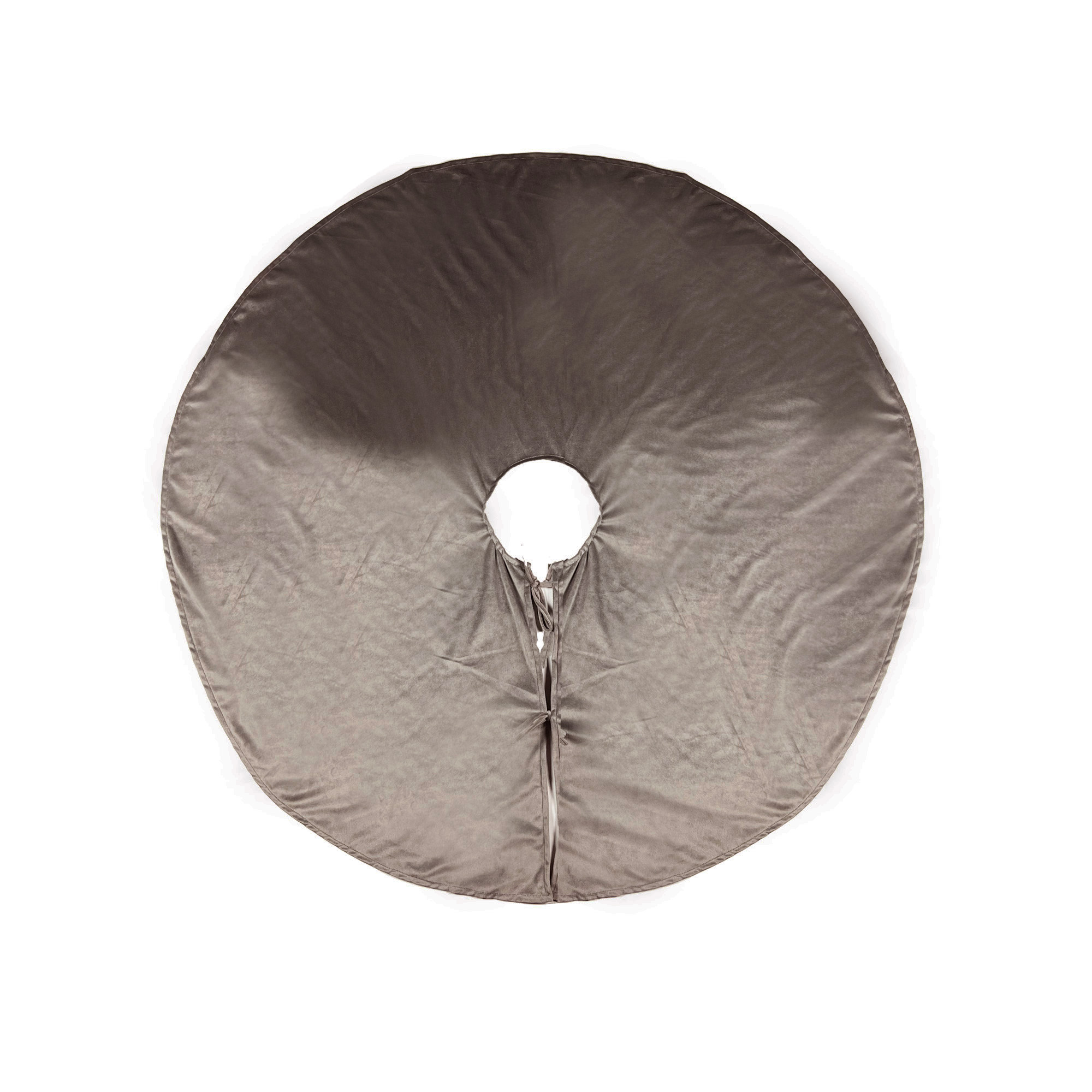 LUMI - Christmas tree skirt velvet - 120 cm - Taupe