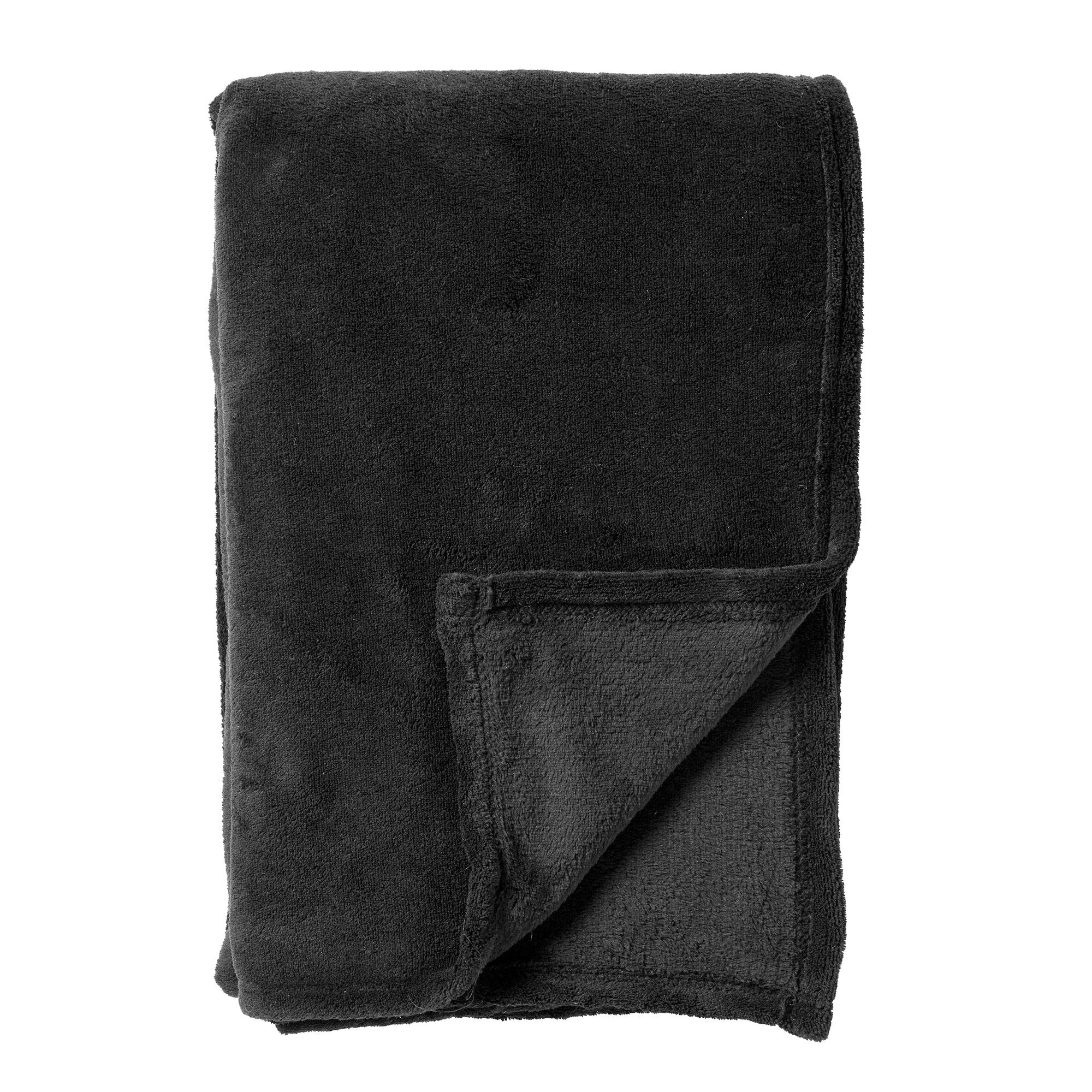 HARVEY - Wohndecke Fleece 150x200 cm - Raven - schwarz