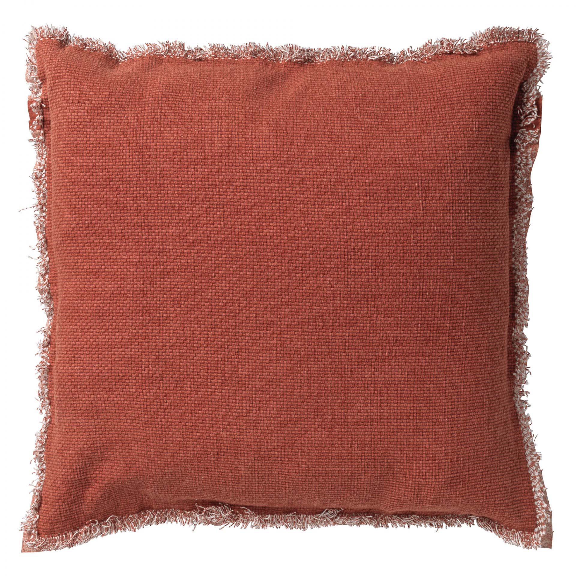 Cushion cover Burto 60x60 cm | Washed cotton | Potters Clay