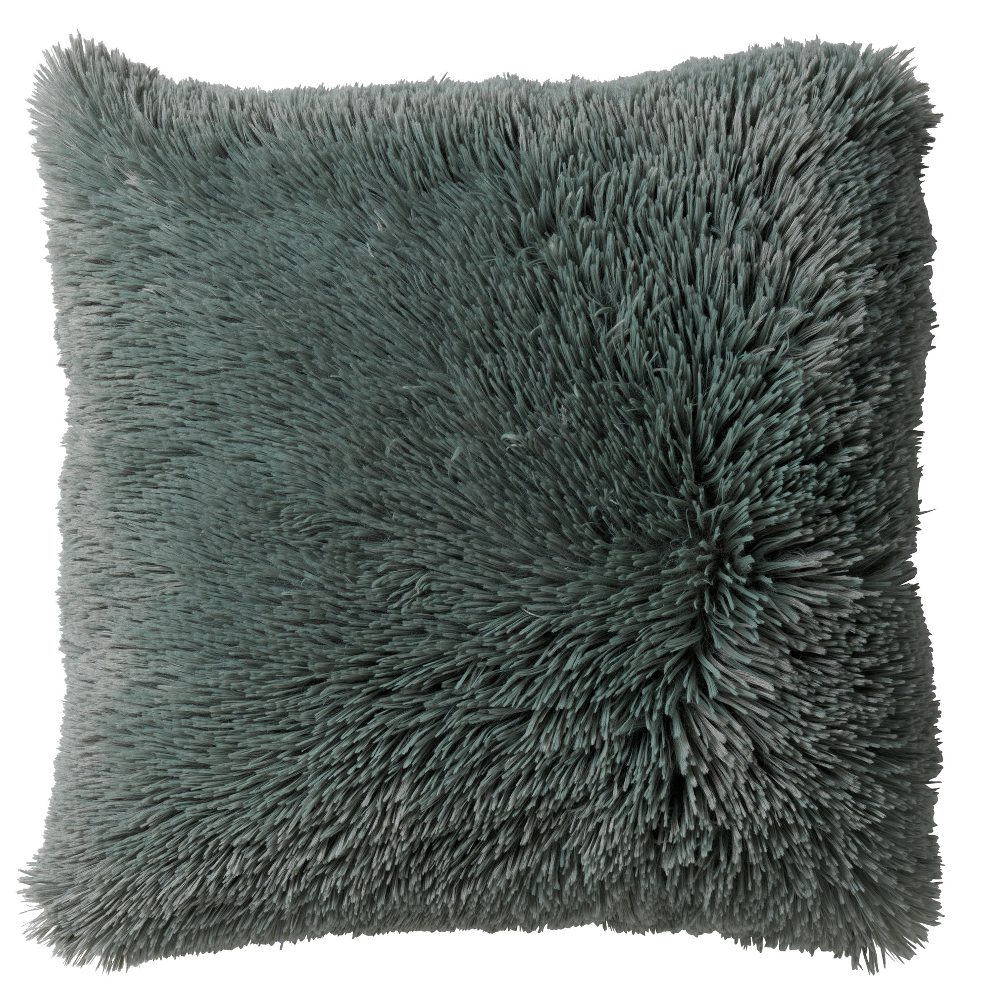 FLUFFY - Sierkussen unikleur 45x45 cm - Jadeite - lichtgroen