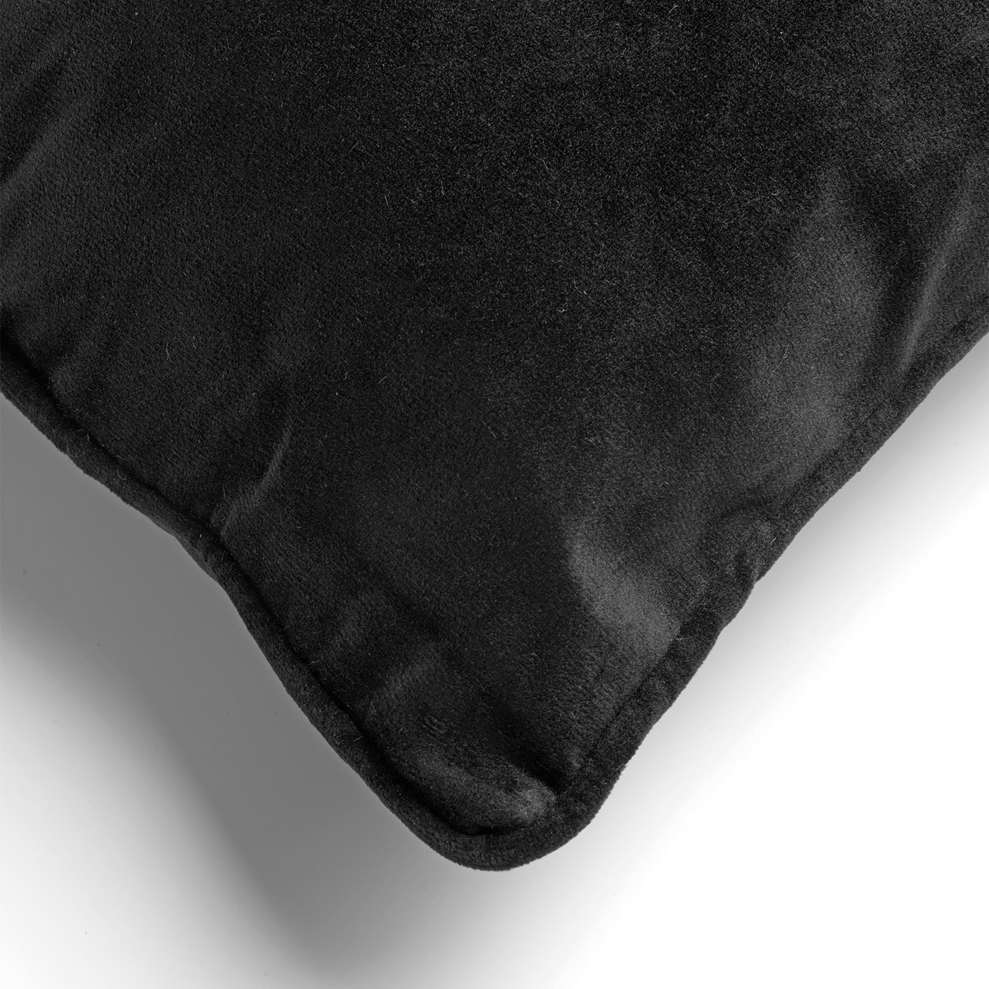 FINN - Kussenhoes 30x50 cm - velvet - lendekussen - Raven - zwart