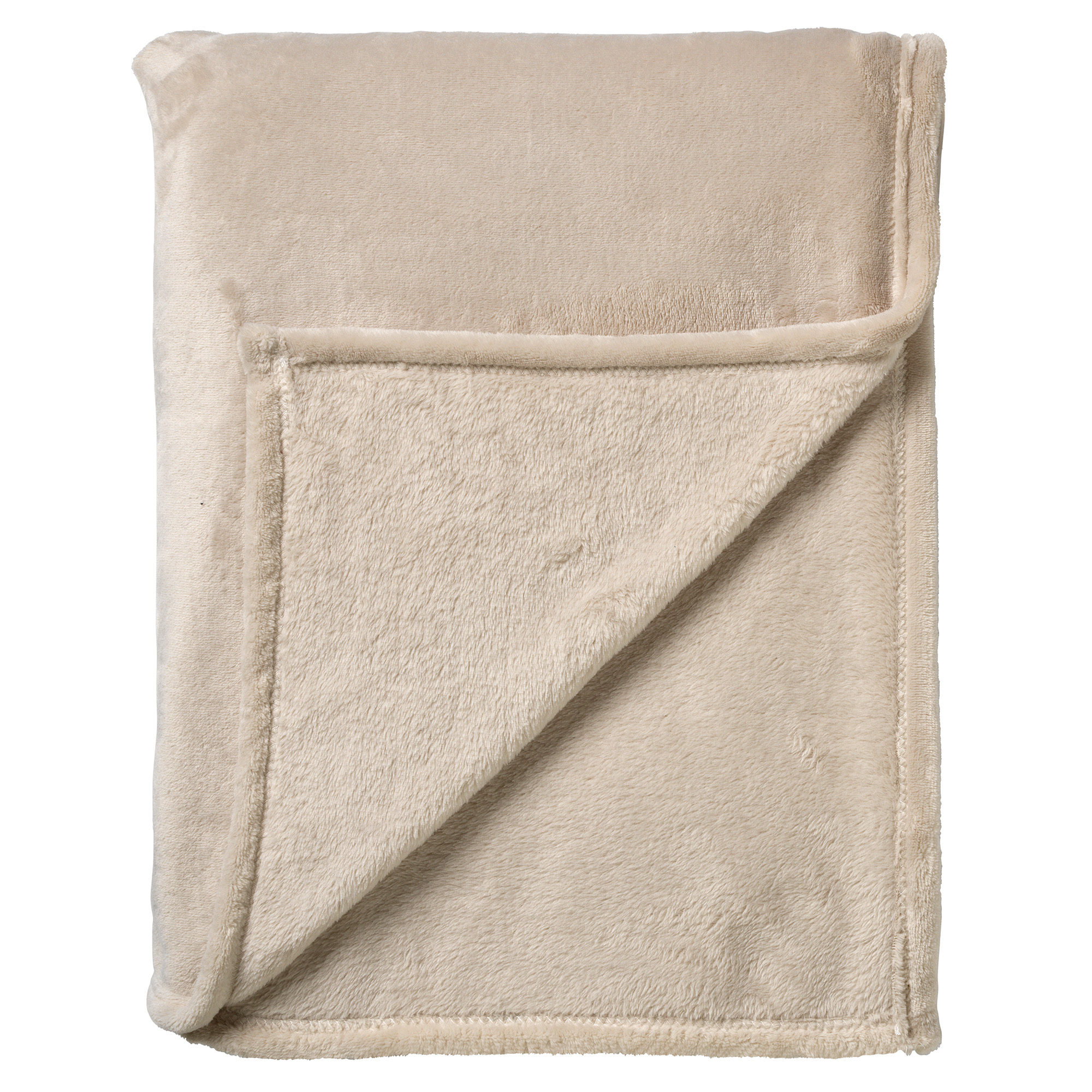 CHARLIE - Wohndecke Fleece 200x220 cm - Pumice Stone - beige