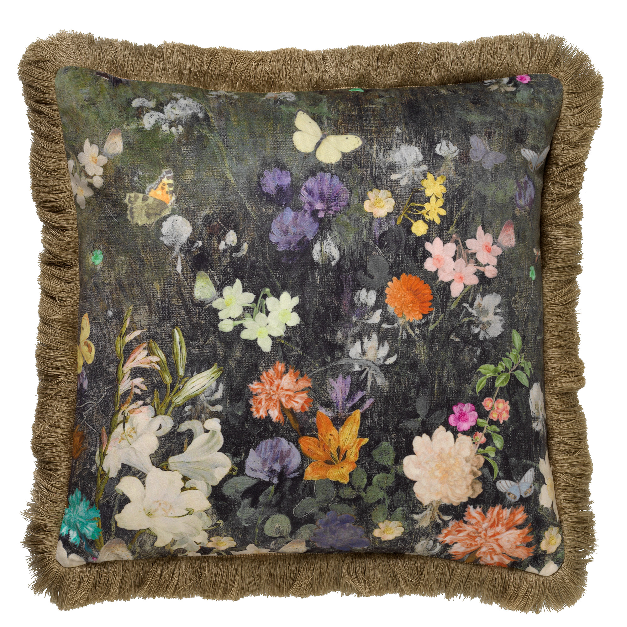 HOLLY - Cushion 45x45 cm Mountain view - green