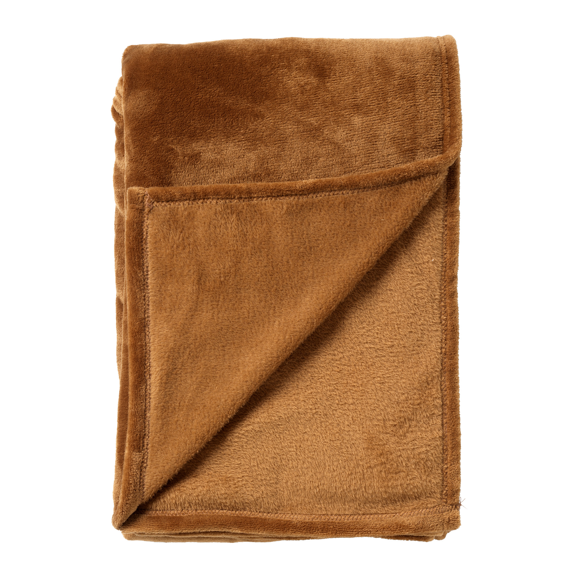 CHARLIE - Wohndecke Fleece 200x220 cm - Tobacco Brown - braun