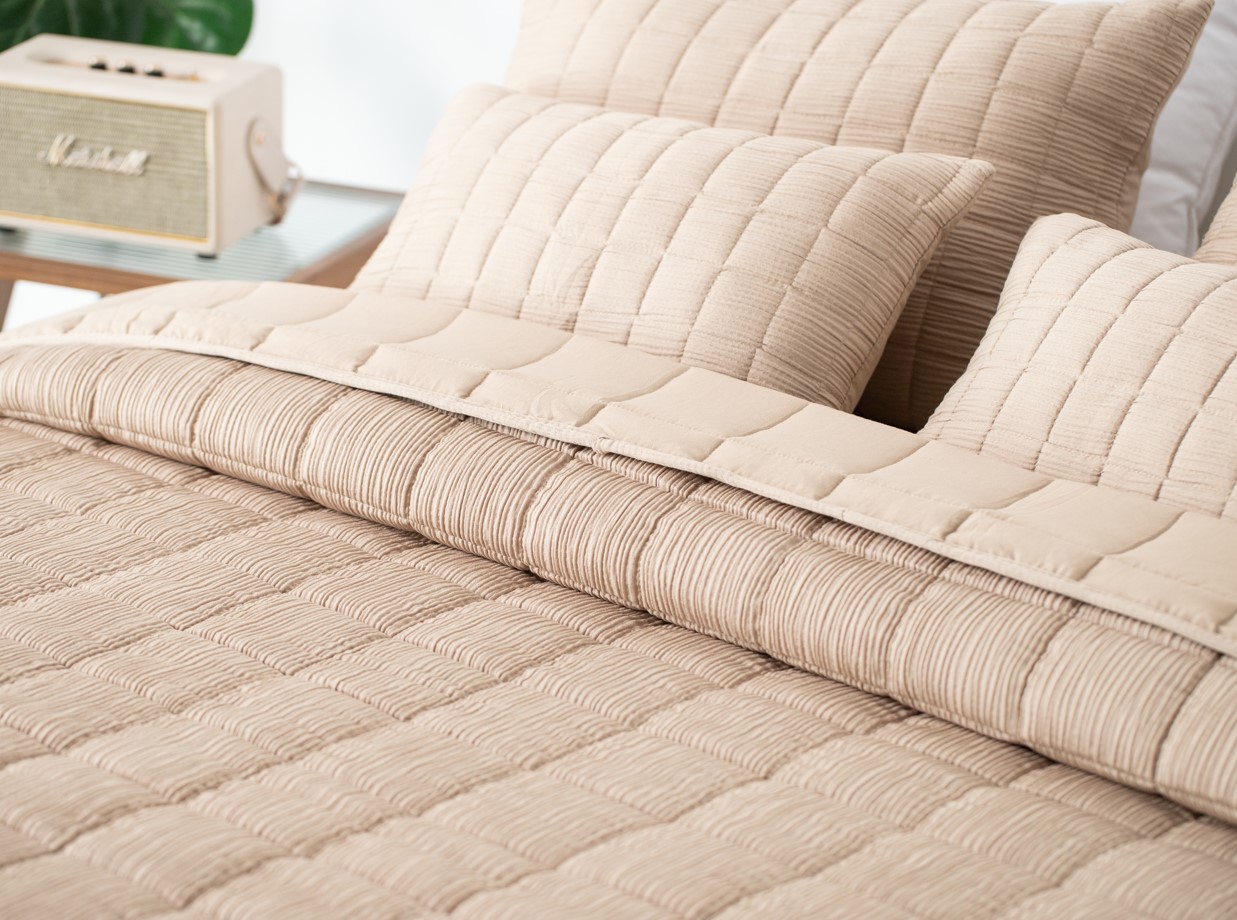 REZA - Couvre-lit 240x260 cm - Irish Cream - beige