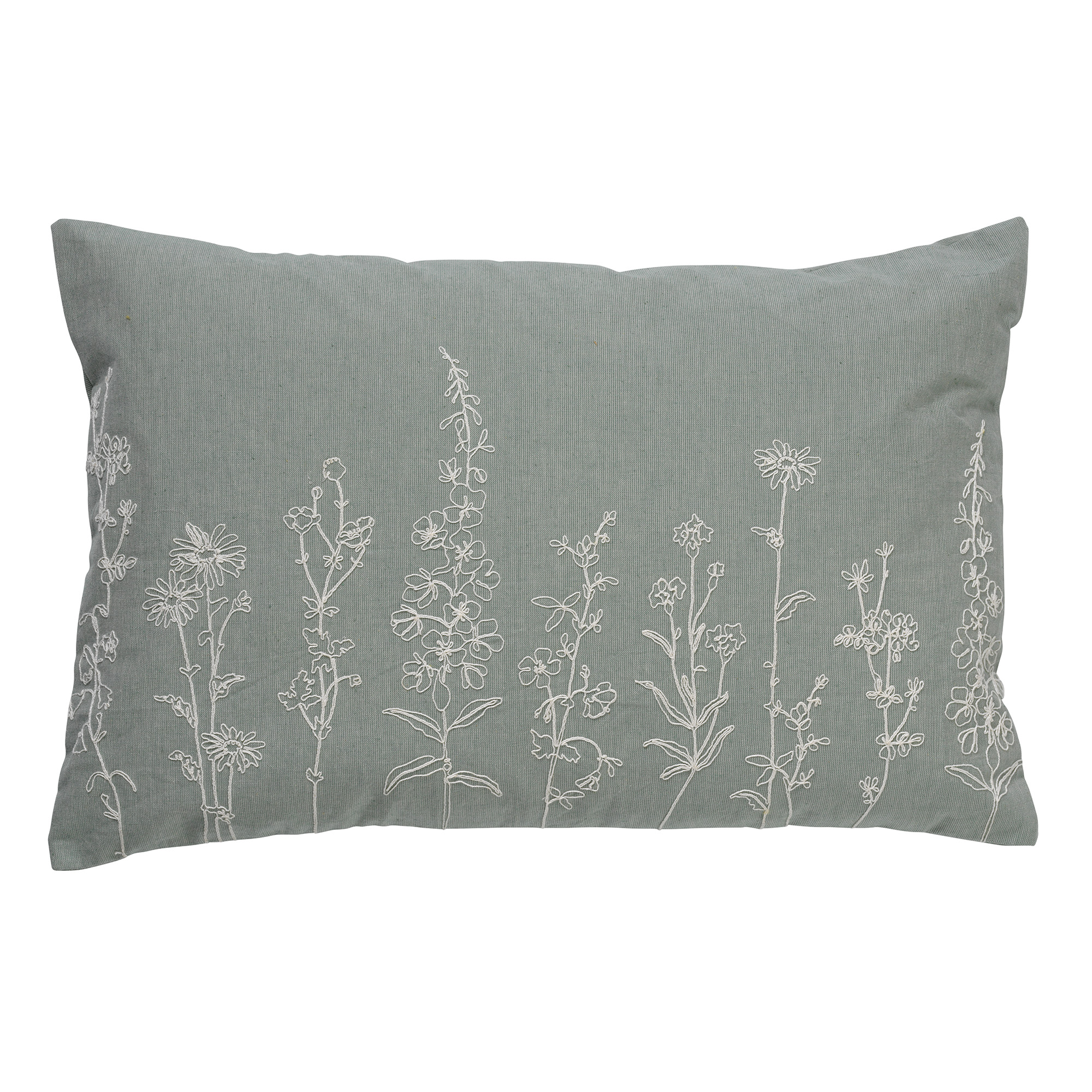 MADELIN - Sierkussen van katoen Jadeite 40x60 cm - groen