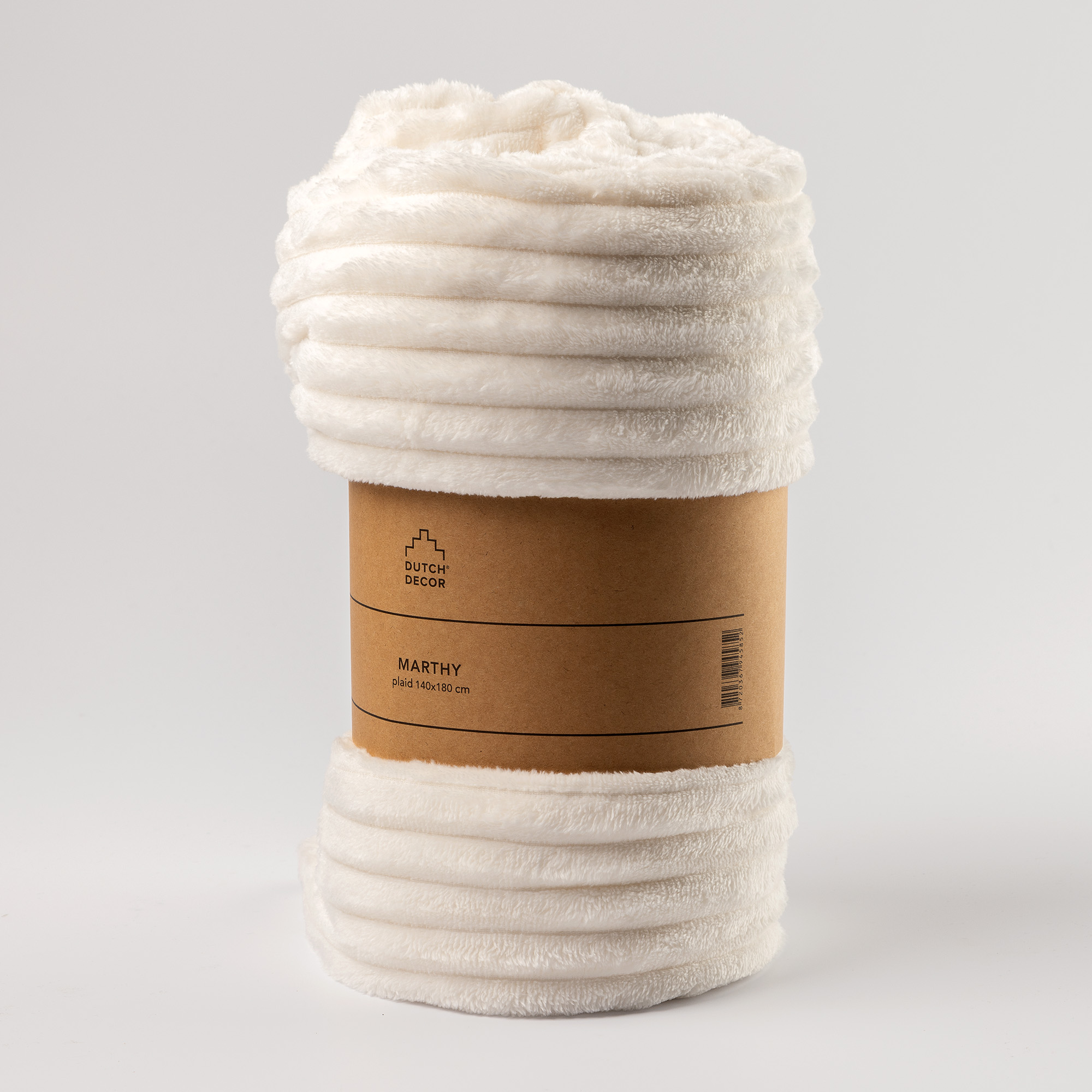 MARTHY - Plaid 140x180 cm - Snow White - Wit MARTHY - Plaid 140x180 cm - Snow White - Wit