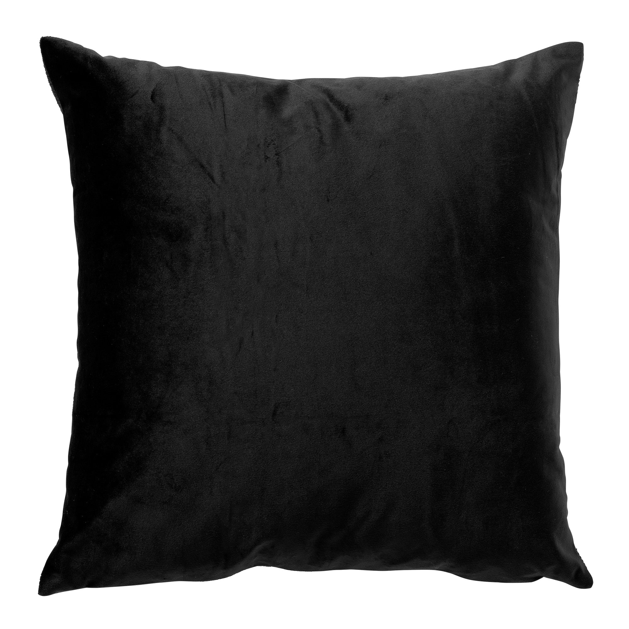 RIVER - Sierkussen 45x45 cm - Raven - zwart
