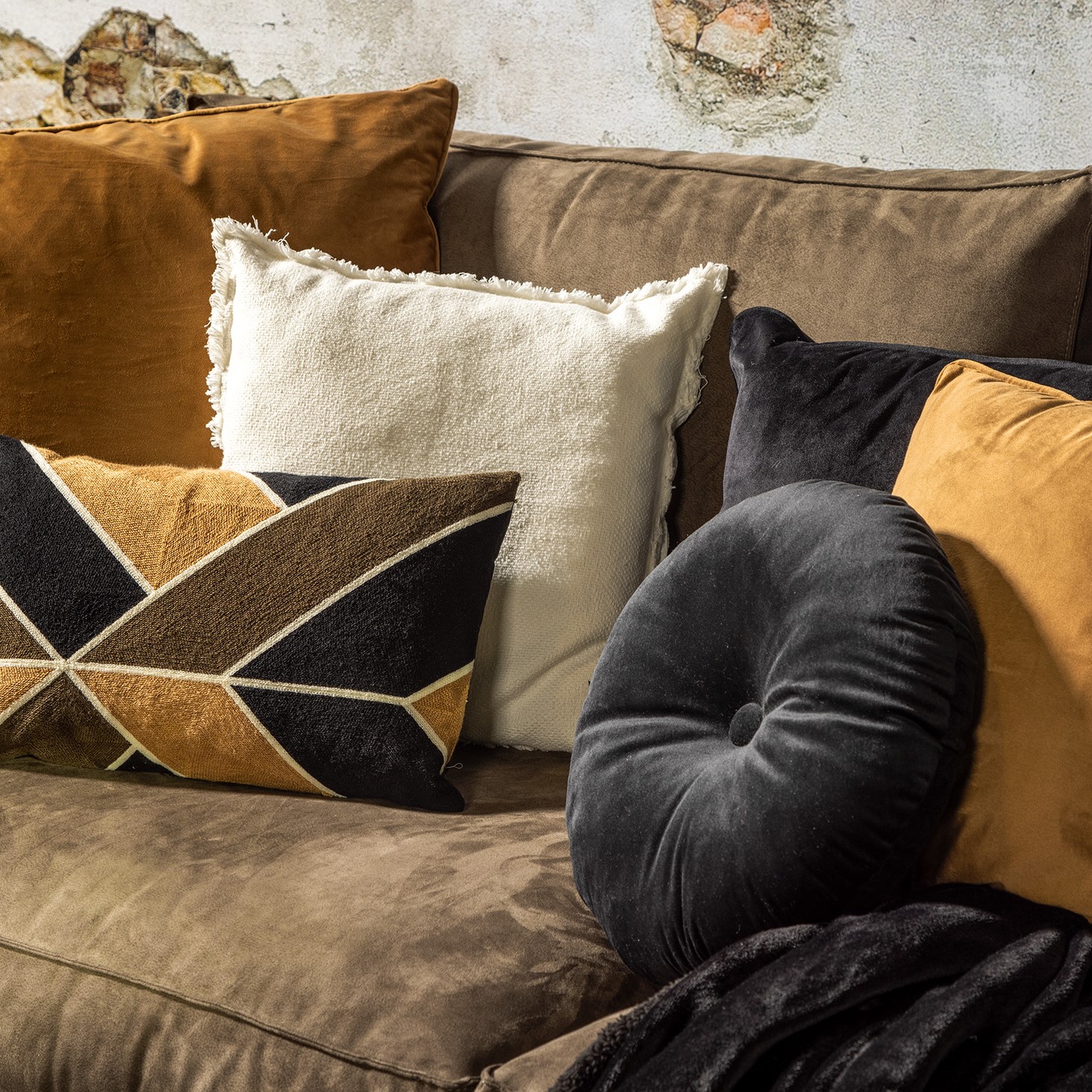 Kussenhoes Dan 30x50 Raven - zwart - Dutch