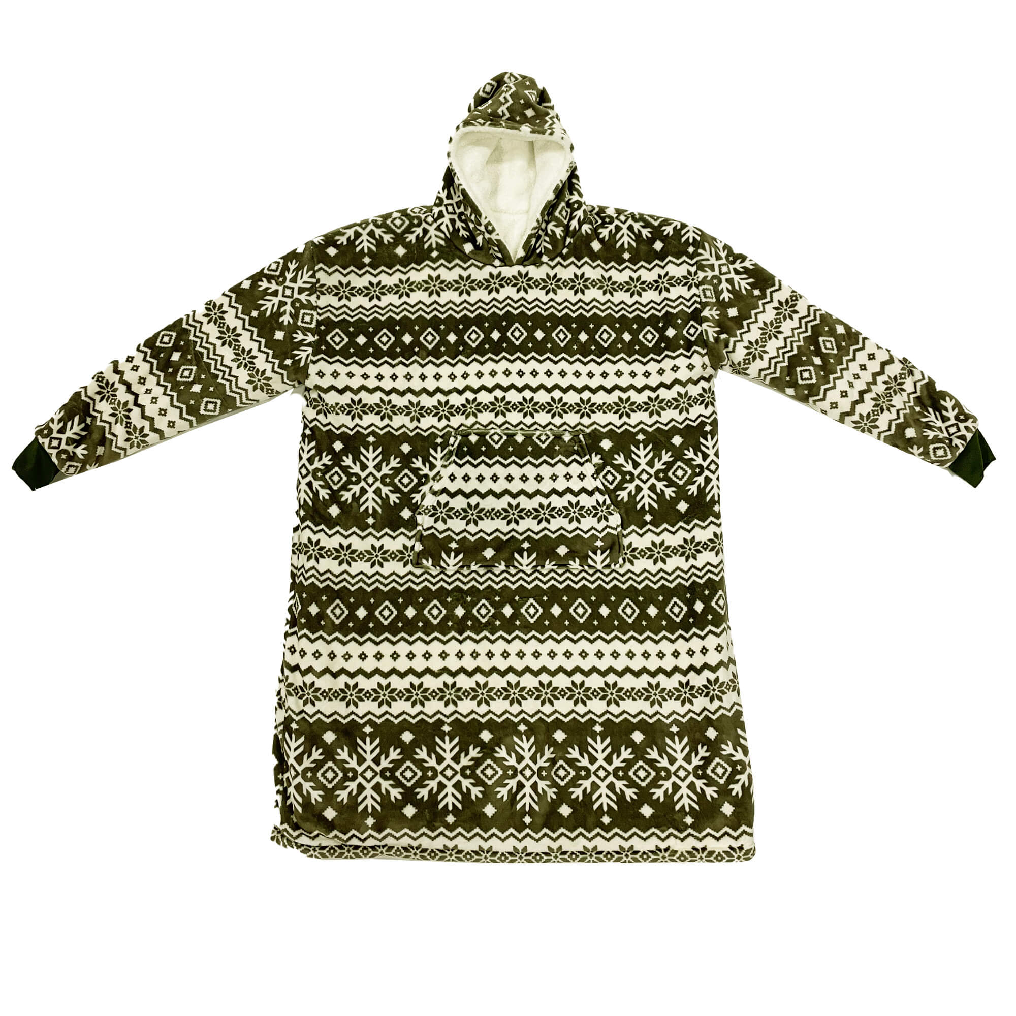 SVEN - Hoodie 70x110 cm - unisex - Martini Olive - grün - 1 stück