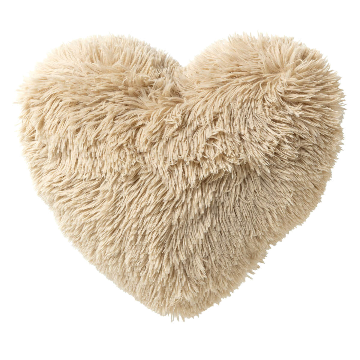 HART - Hartjes kussen - Hartvormig sierkussen 40x45 cm - Bleached Sand - beige
