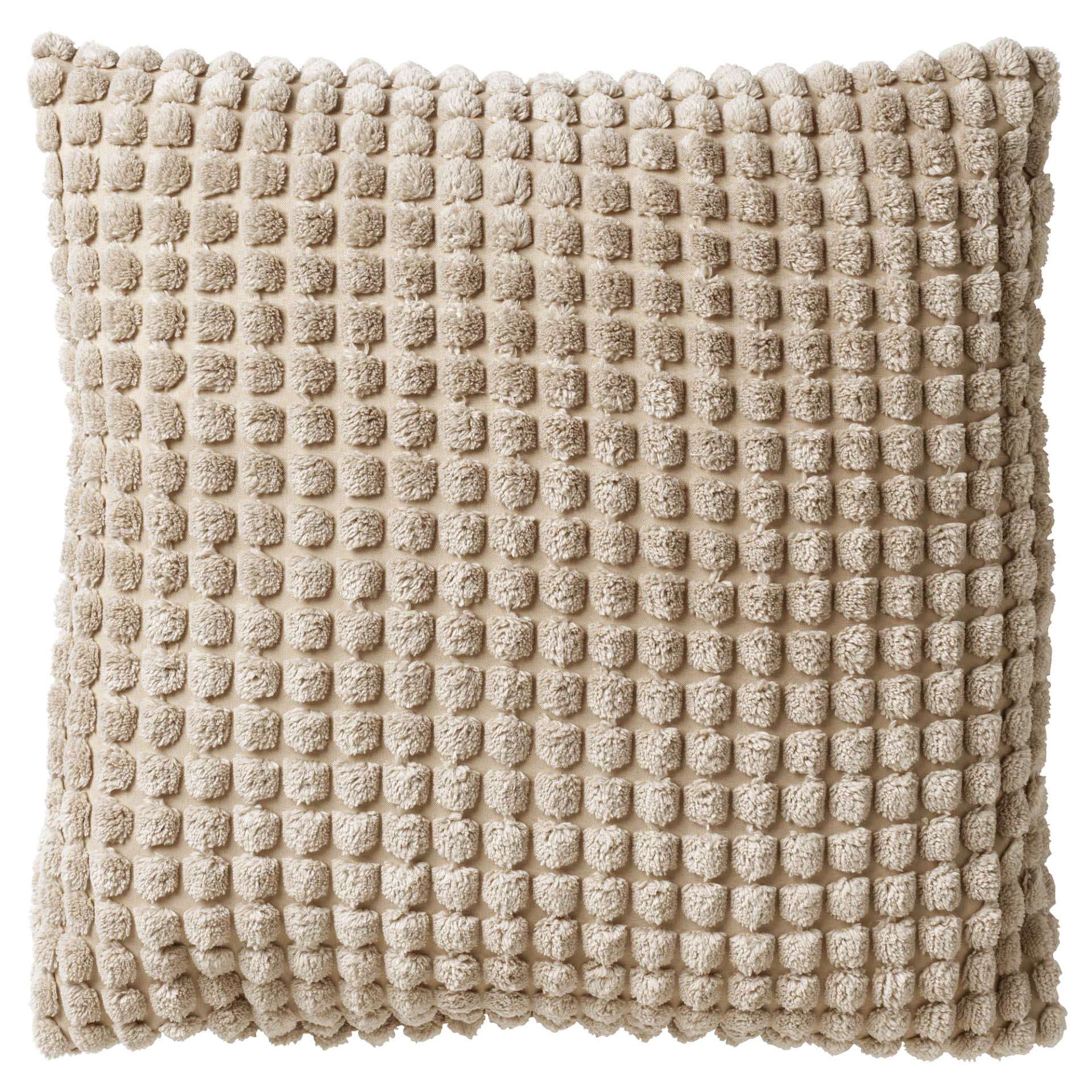 ROME - Sierkussen 45x45 cm - 100% polyester - effen kleur - Pumice Stone - beige