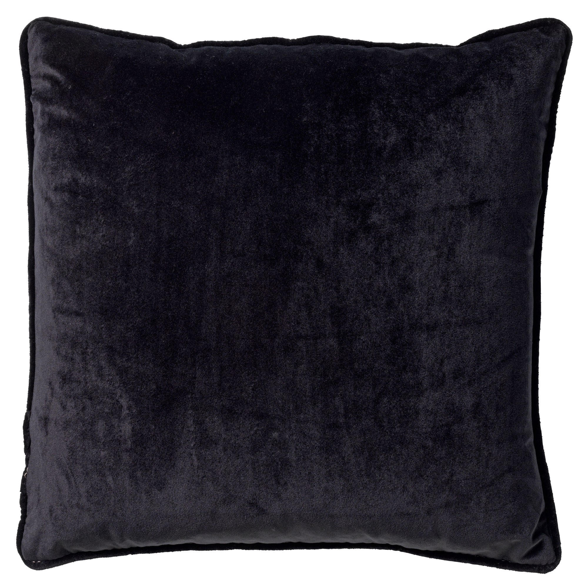 FINNA - Coussin 45x45 cm avec housse de coussin en 100% polyester recyclé - Eco Line collection - Raven - noir