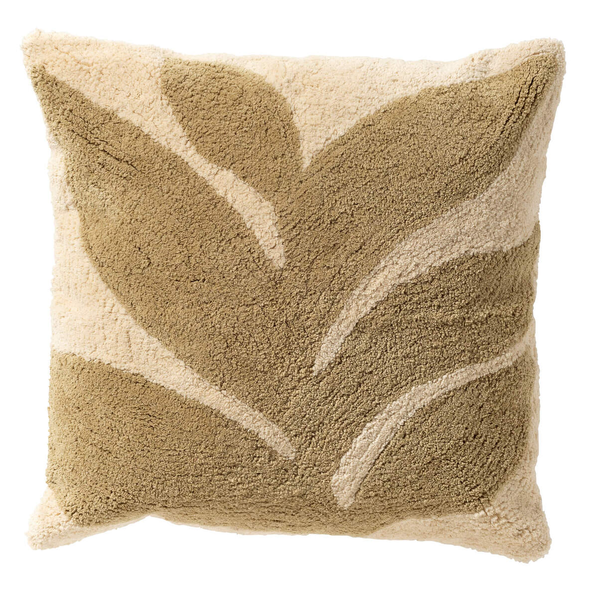 JUNA - Sierkussen 45x45 cm - Sponge - Geel 