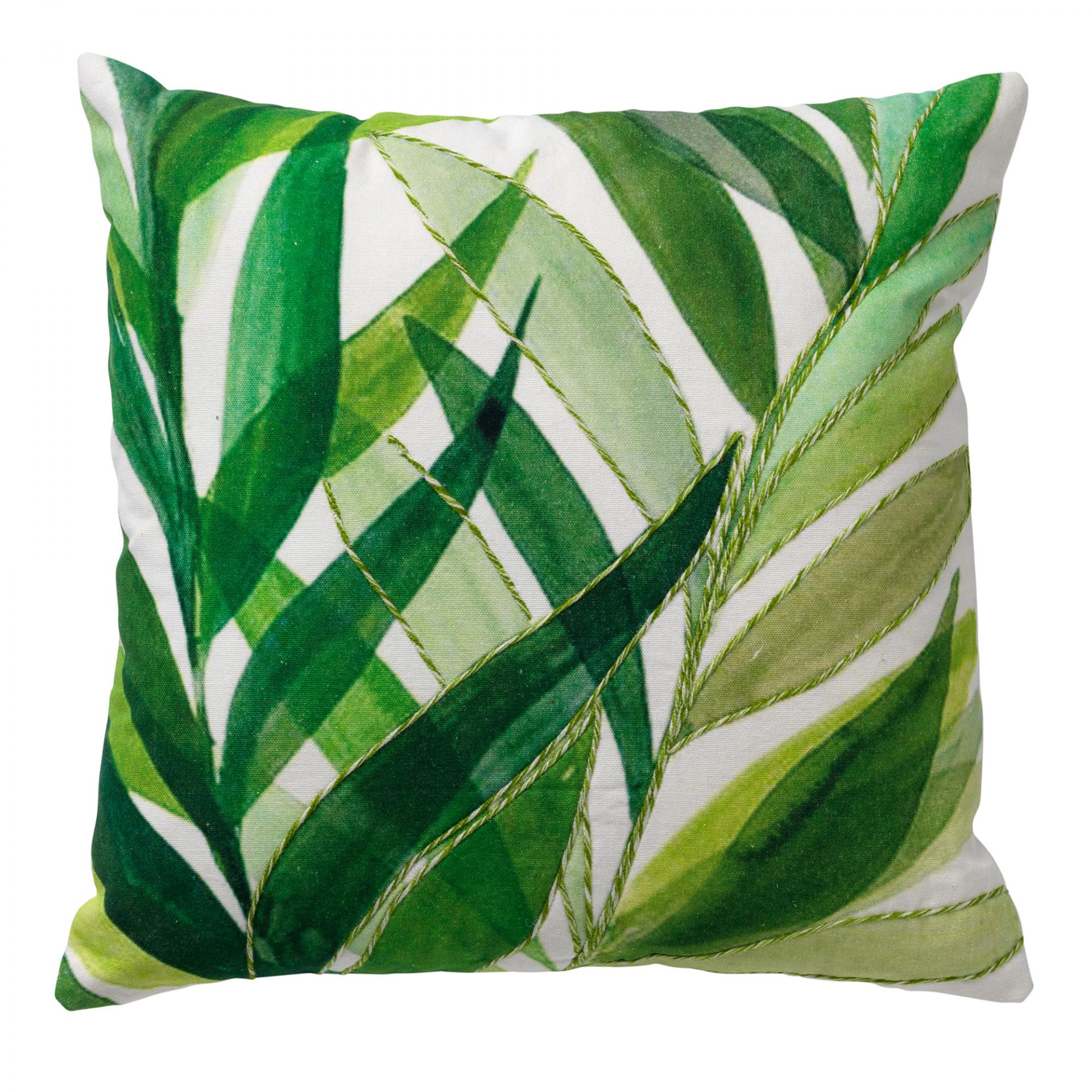 LIVISTONA - Coussin en coton 45x45 cm Snow White - blanc
