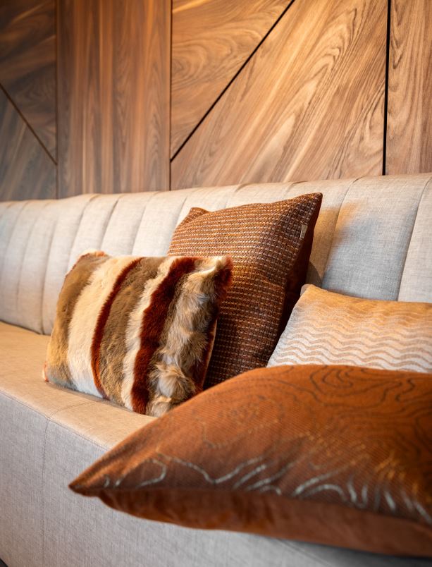 RIVER - Cushion 45x45 cm - Brown Patina - brown